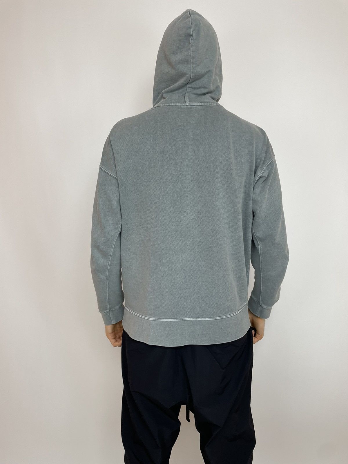 Zara ZARA Mens Hoodie washed grey size Large Size US L / EU 52-54 / 3 - 9 Thumbnail