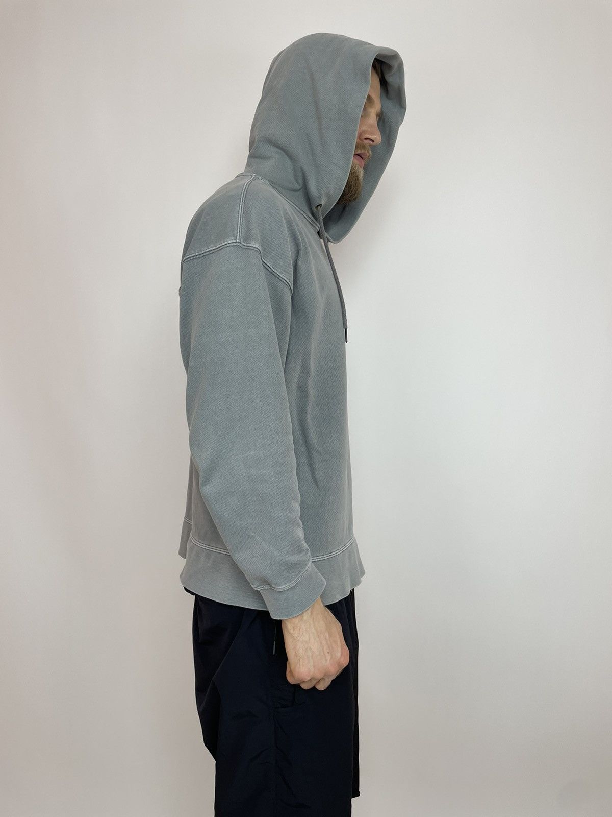Zara ZARA Mens Hoodie washed grey size Large Size US L / EU 52-54 / 3 - 11 Thumbnail