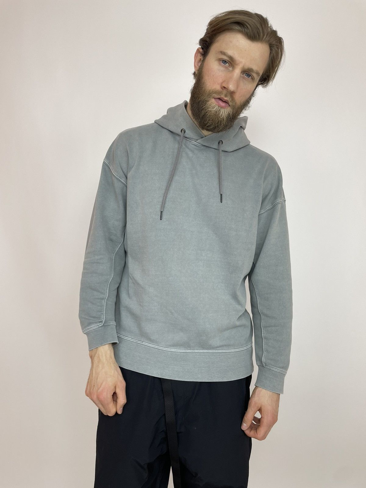 Zara ZARA Mens Hoodie washed grey size Large Size US L / EU 52-54 / 3 - 4 Thumbnail