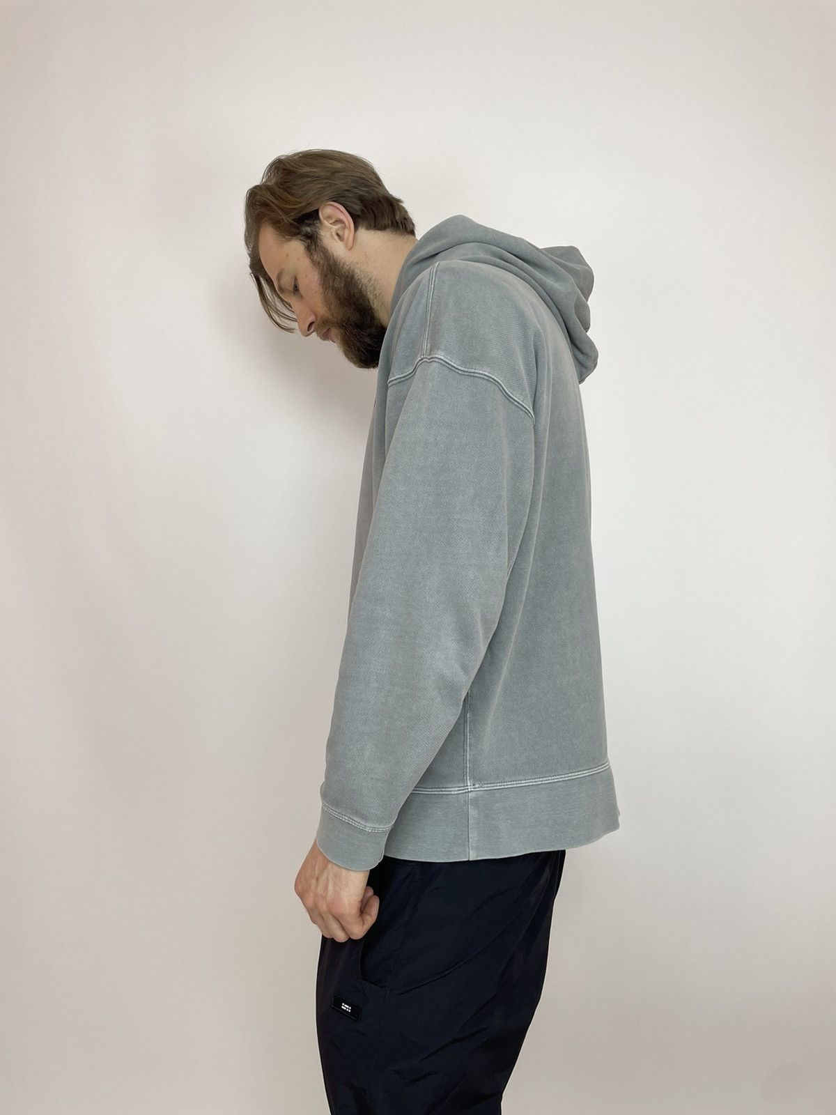 Zara ZARA Mens Hoodie washed grey size Large Size US L / EU 52-54 / 3 - 7 Thumbnail