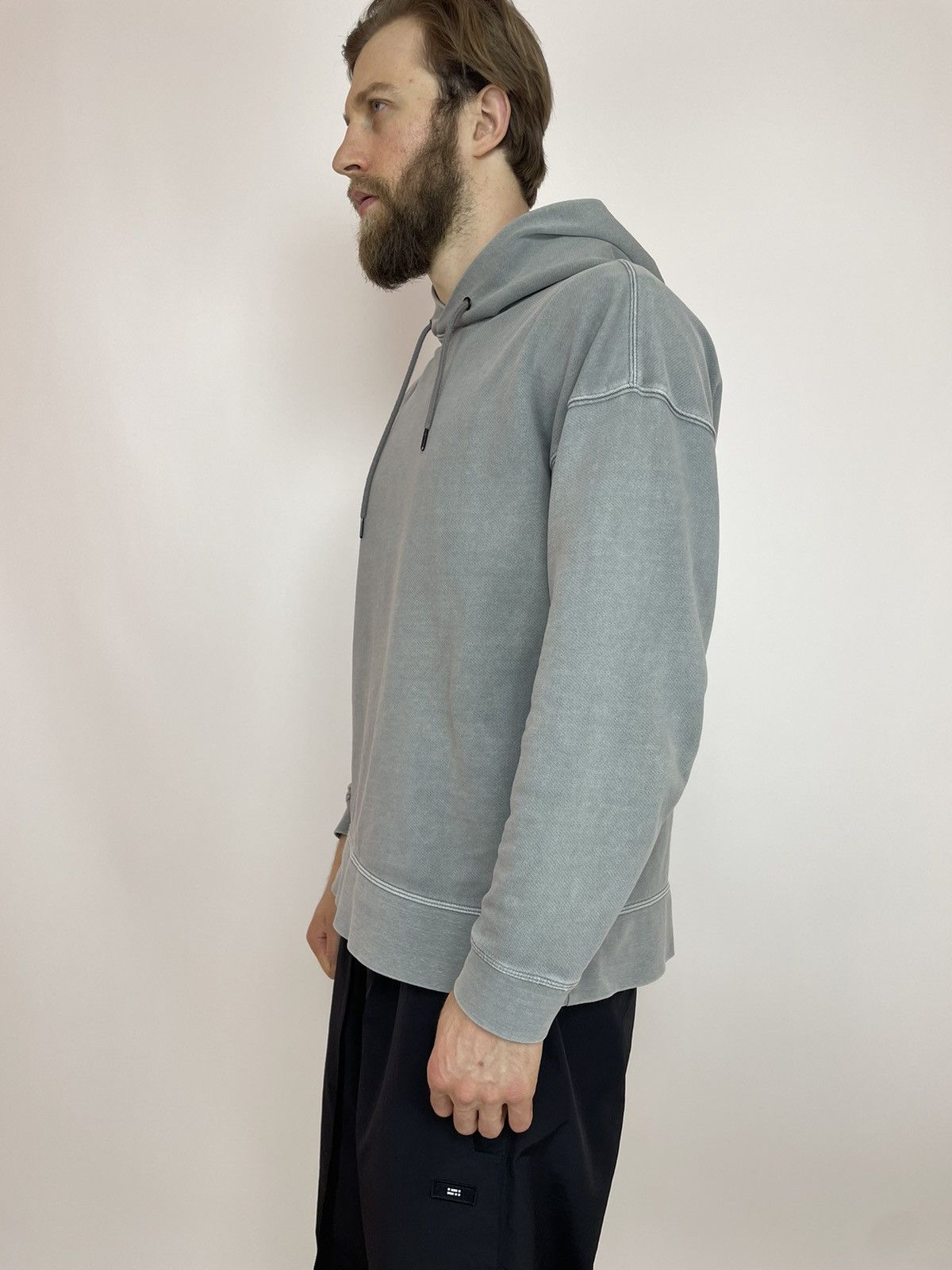 Zara ZARA Mens Hoodie washed grey size Large Size US L / EU 52-54 / 3 - 6 Thumbnail