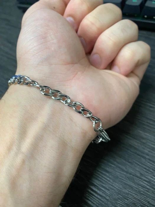 Other Silver Cuban Chain Bracelet Size ONE SIZE - 2 Thumbnail