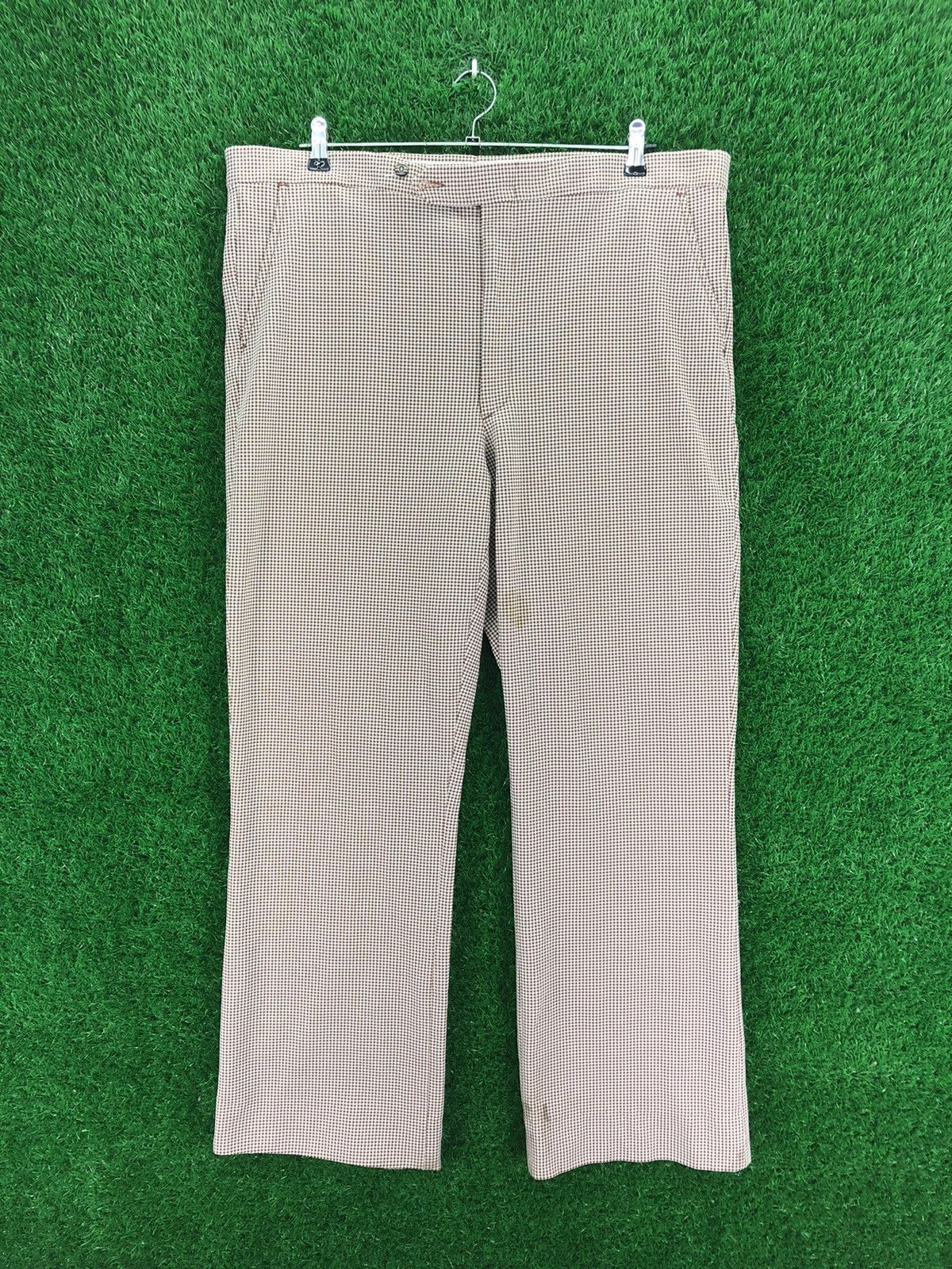 Sears Vintage 70's Sears Talon Zipper Checkered Pants Size US 38 / EU 54 - 1 Thumbnail