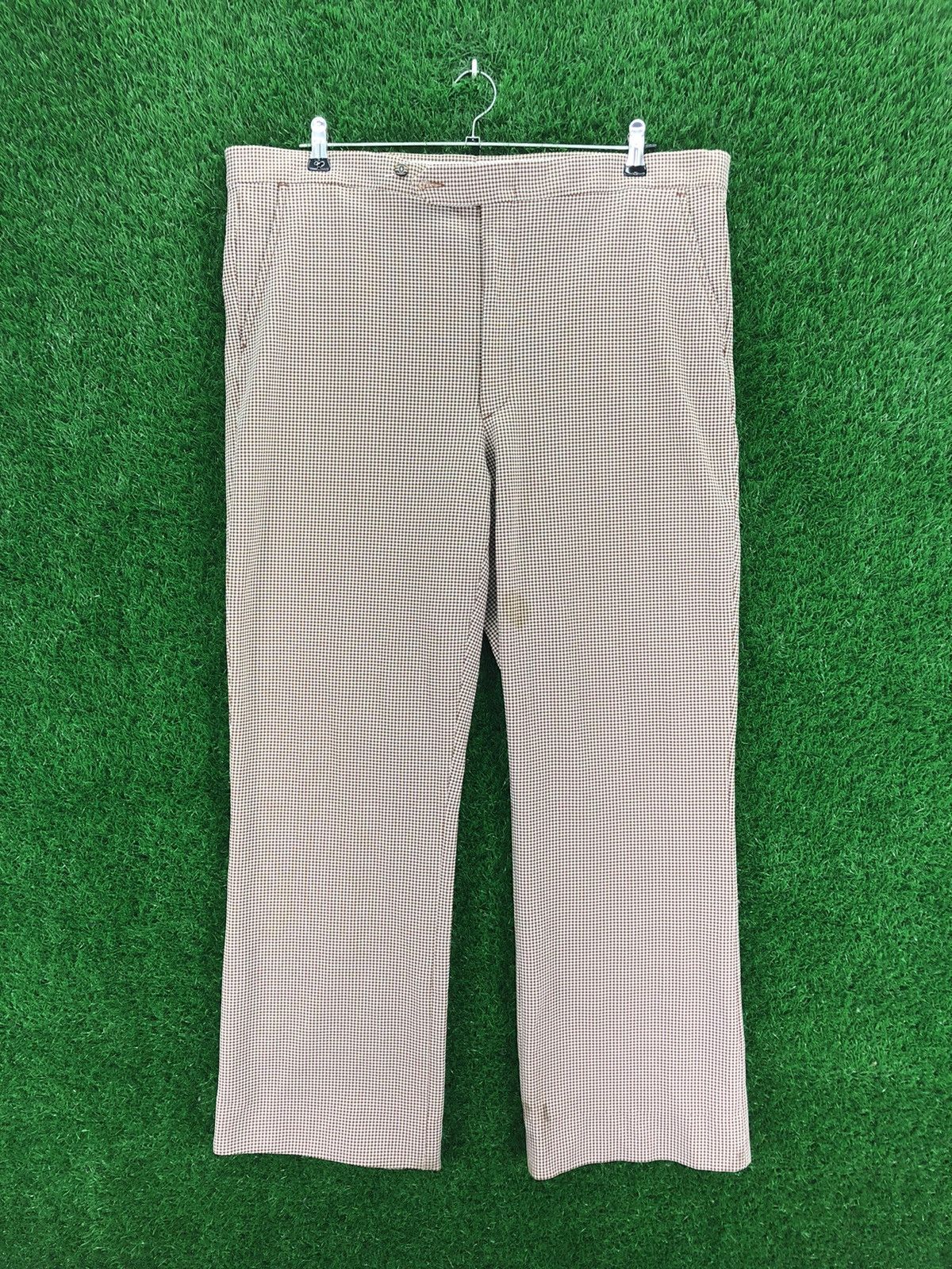 image of American Classics x Sears Vintage 70's Sears Talon Zipper Checkered Pants, Men's (Size 38)