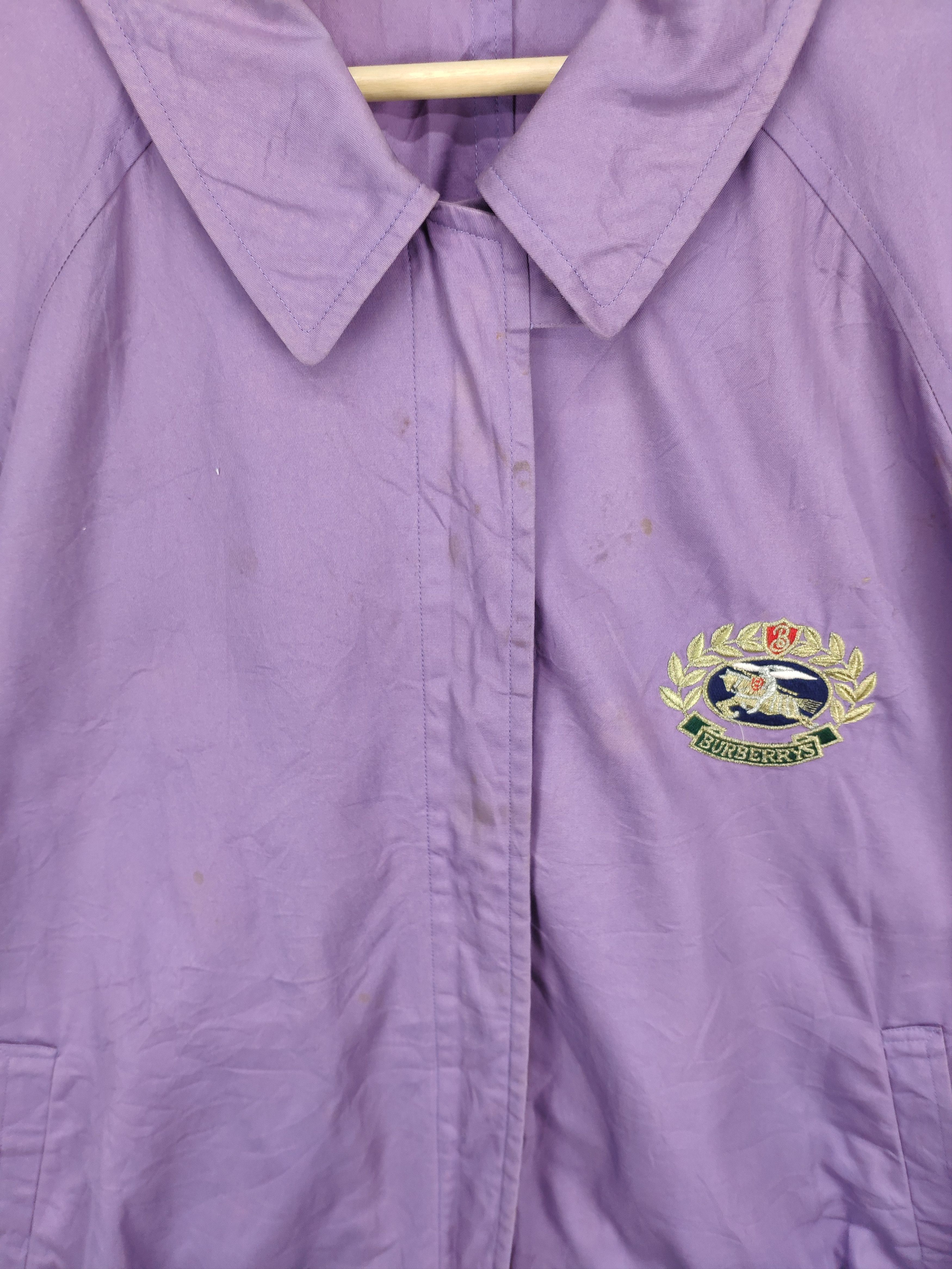 Burberry Vintage Burberry Jacket Purple Distressed Size US L / EU 52-54 / 3 - 11 Thumbnail