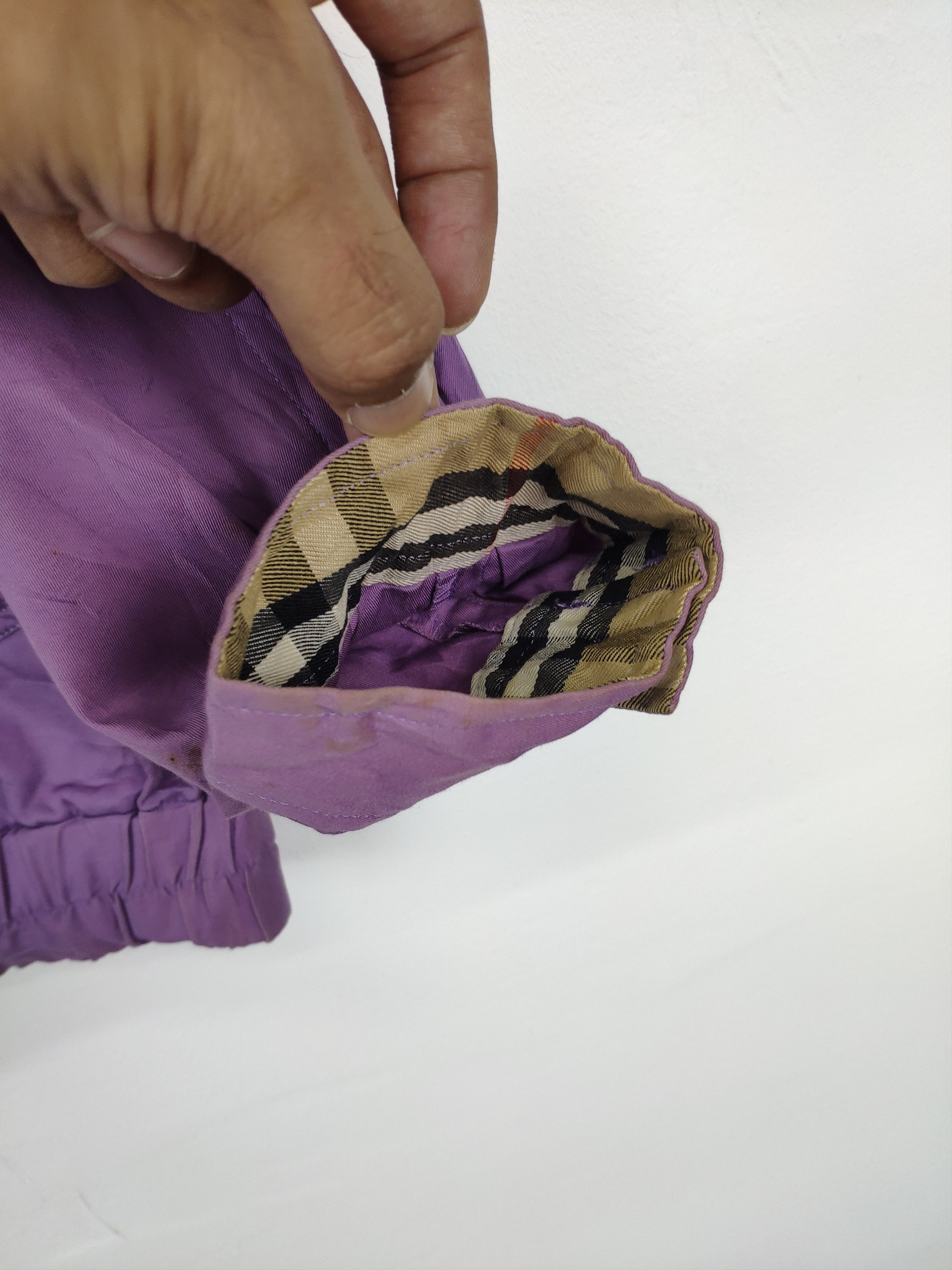 Burberry Vintage Burberry Jacket Purple Distressed Size US L / EU 52-54 / 3 - 4 Thumbnail