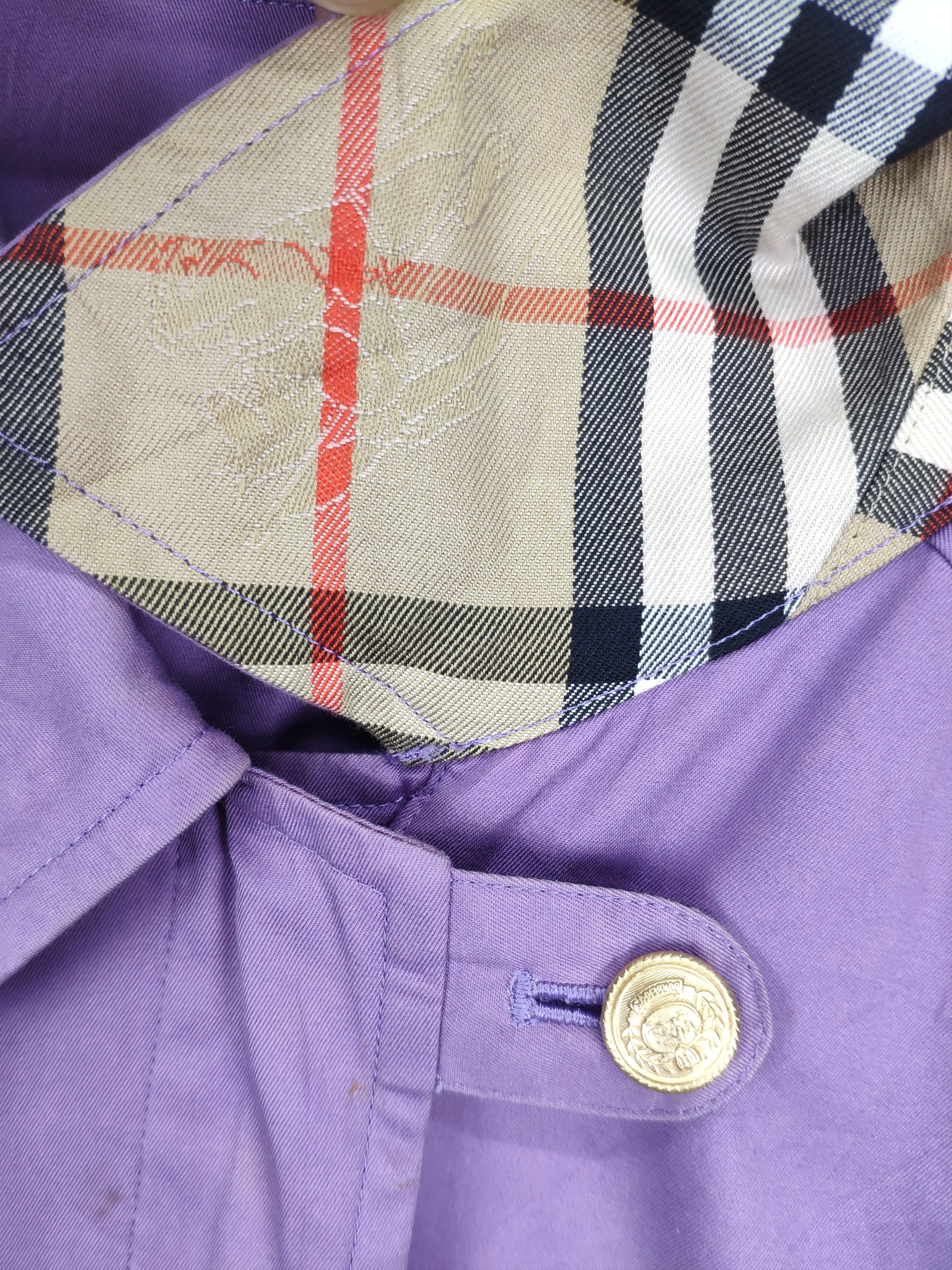 Burberry Vintage Burberry Jacket Purple Distressed Size US L / EU 52-54 / 3 - 14 Thumbnail