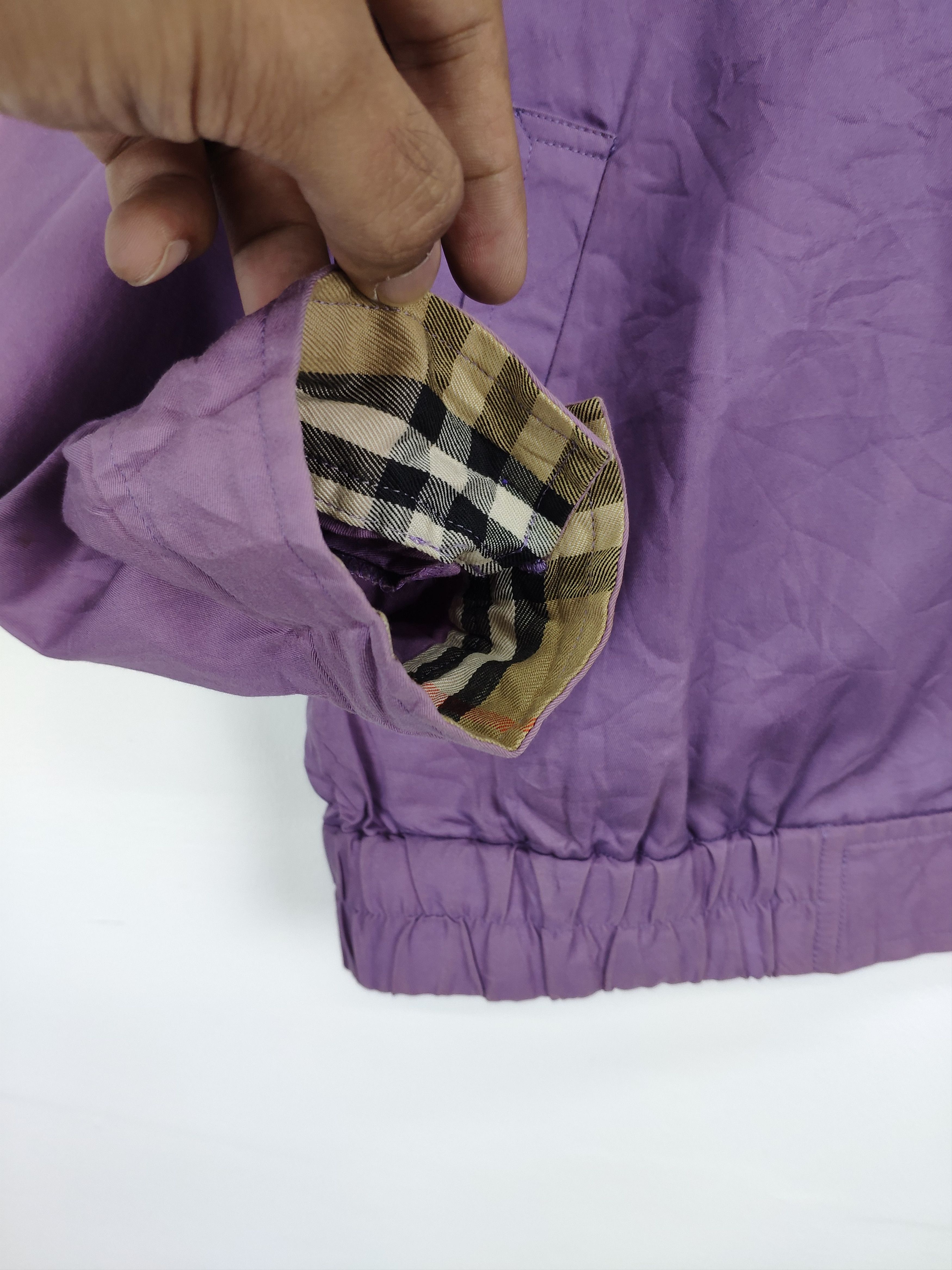 Burberry Vintage Burberry Jacket Purple Distressed Size US L / EU 52-54 / 3 - 8 Thumbnail