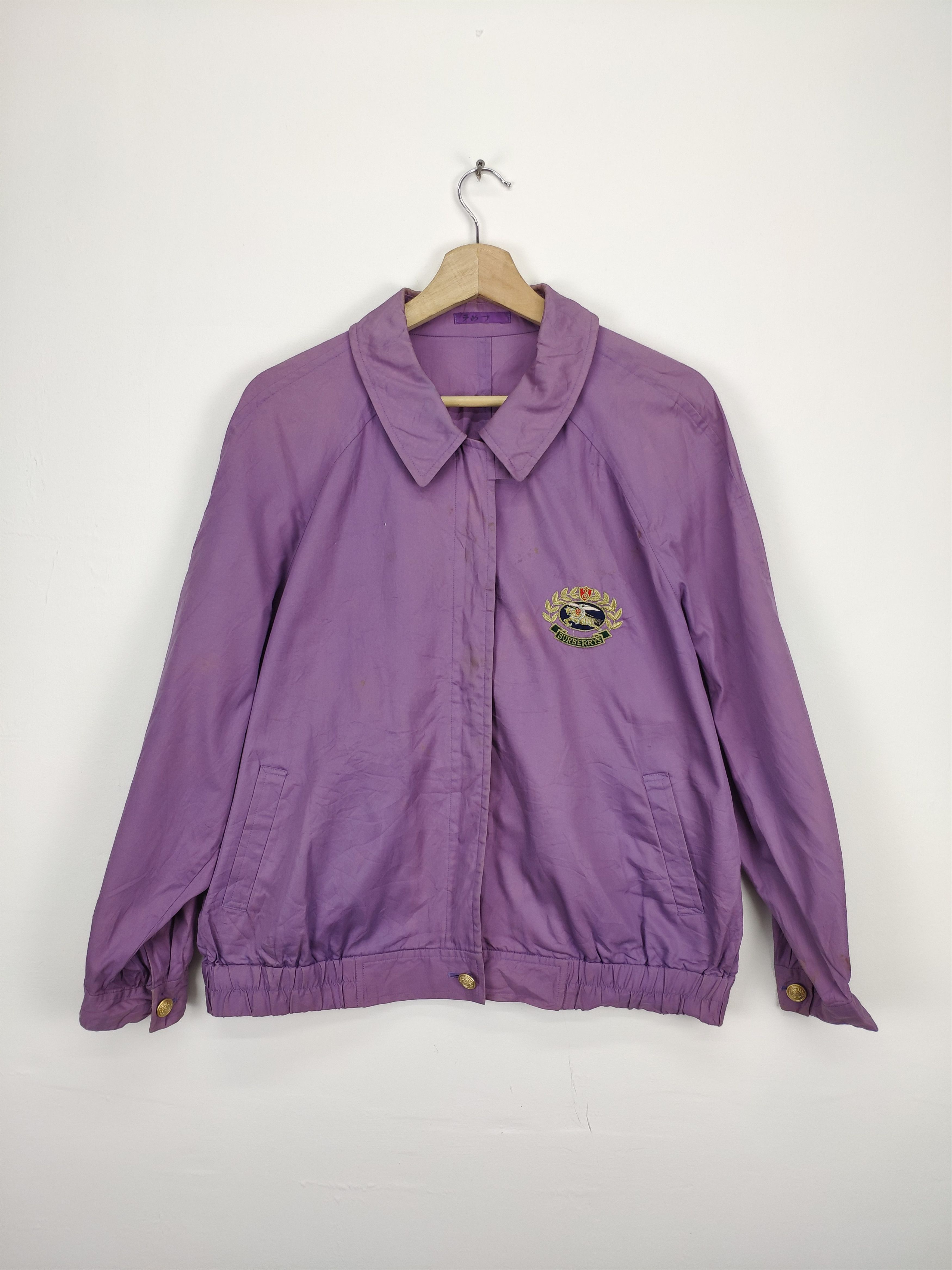 Burberry Vintage Burberry Jacket Purple Distressed Size US L / EU 52-54 / 3 - 1 Thumbnail