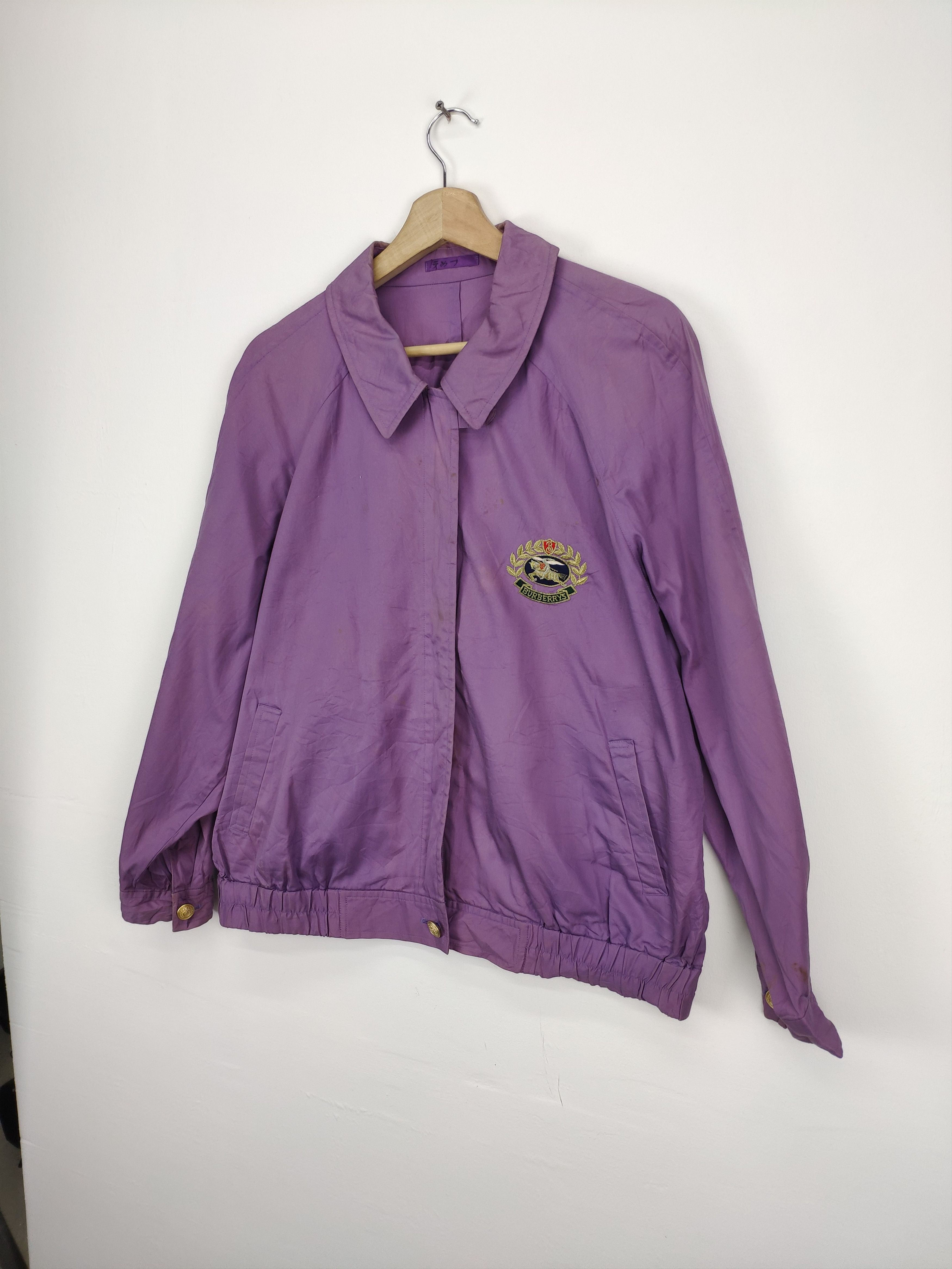 Burberry Vintage Burberry Jacket Purple Distressed Size US L / EU 52-54 / 3 - 2 Thumbnail