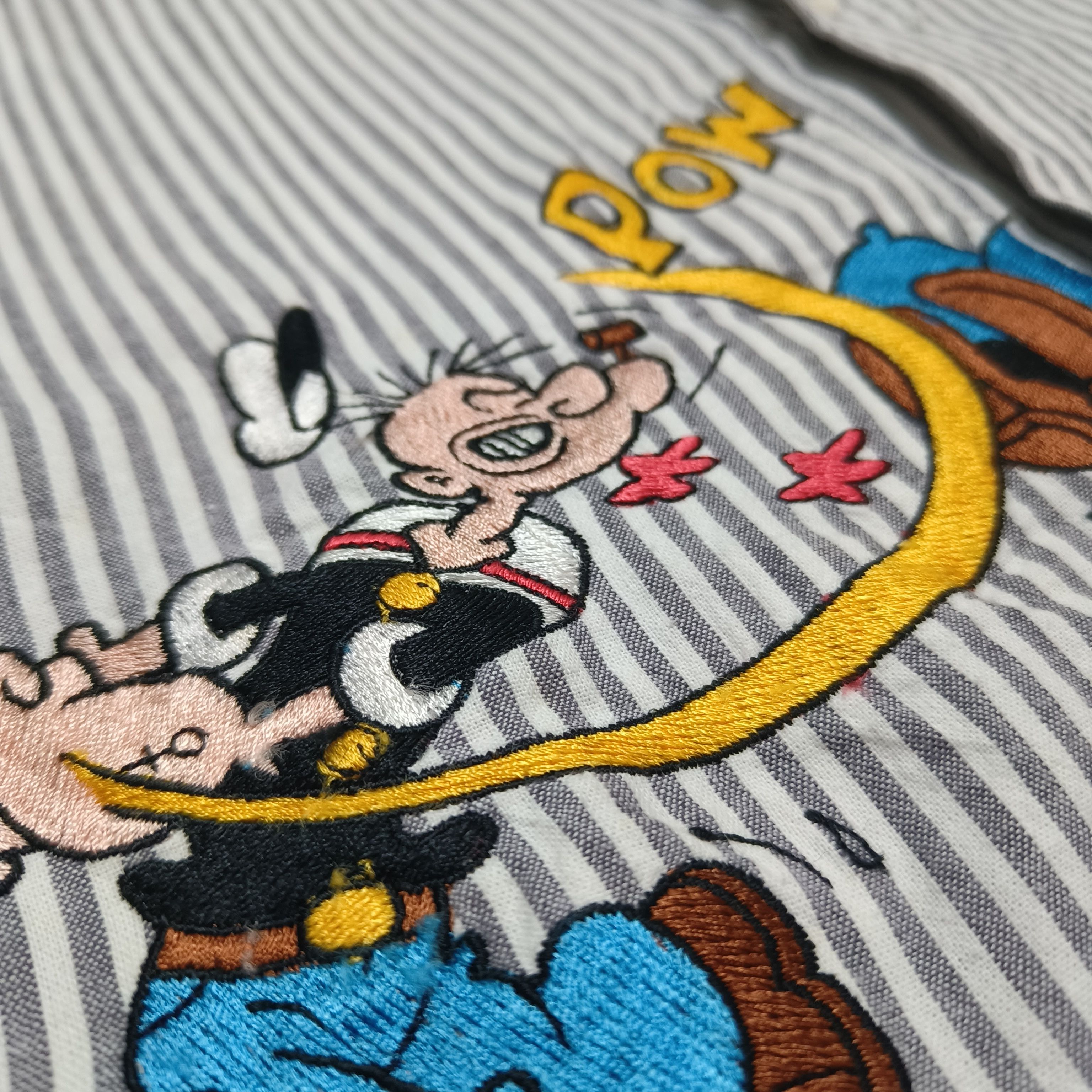 Too Cute Guetta Bros. Vintage Popeye Too Cute Guetta Bros Brothers Chambray Shirt Size L / US 10 / IT 46 - 7 Thumbnail