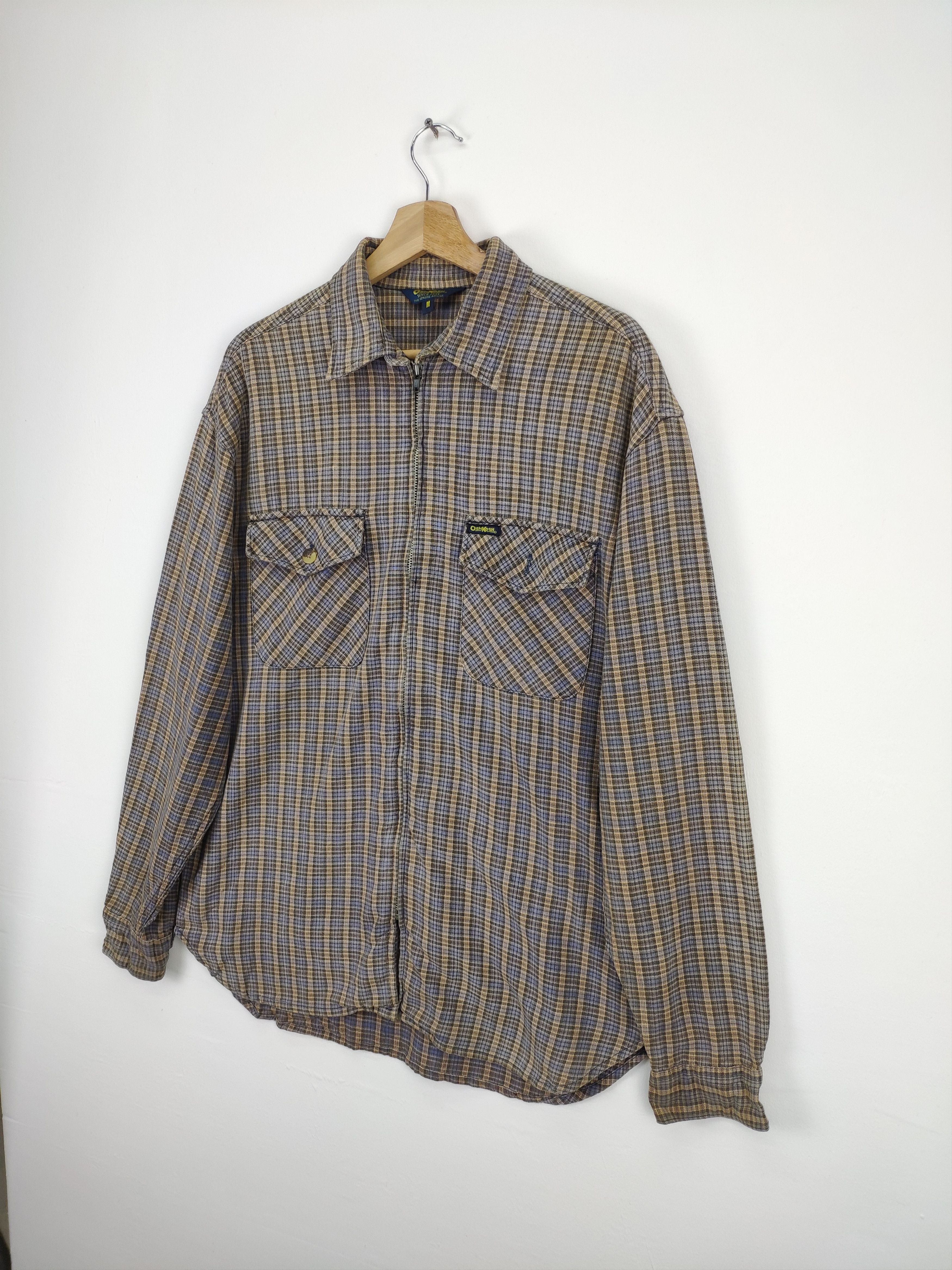 Flannel × Oshkosh × Vintage Vintage Oshkosh Flannel Shirt Kapital Style Size US M / EU 48-50 / 2 - 2 Thumbnail
