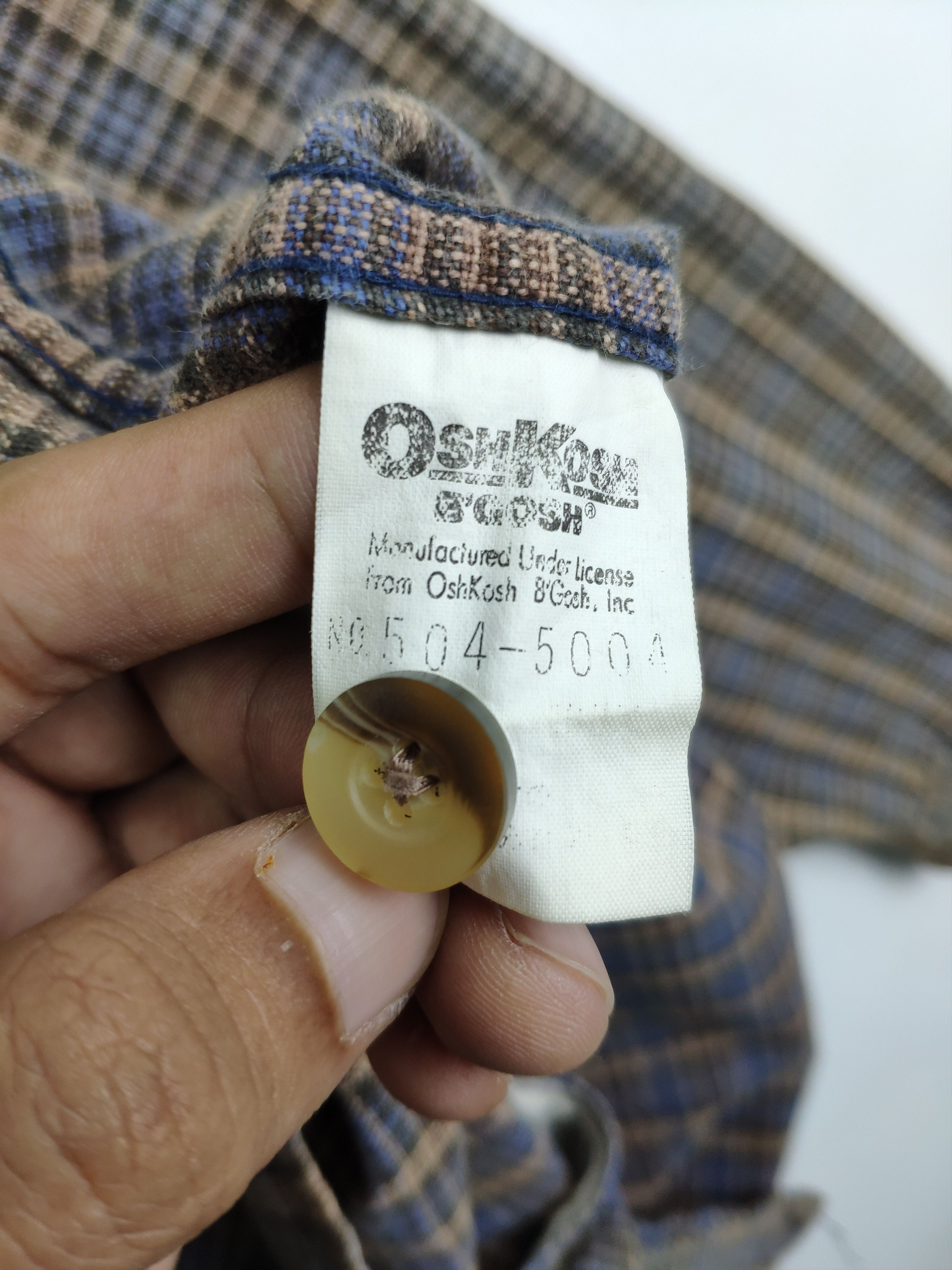 Flannel × Oshkosh × Vintage Vintage Oshkosh Flannel Shirt Kapital Style Size US M / EU 48-50 / 2 - 13 Thumbnail
