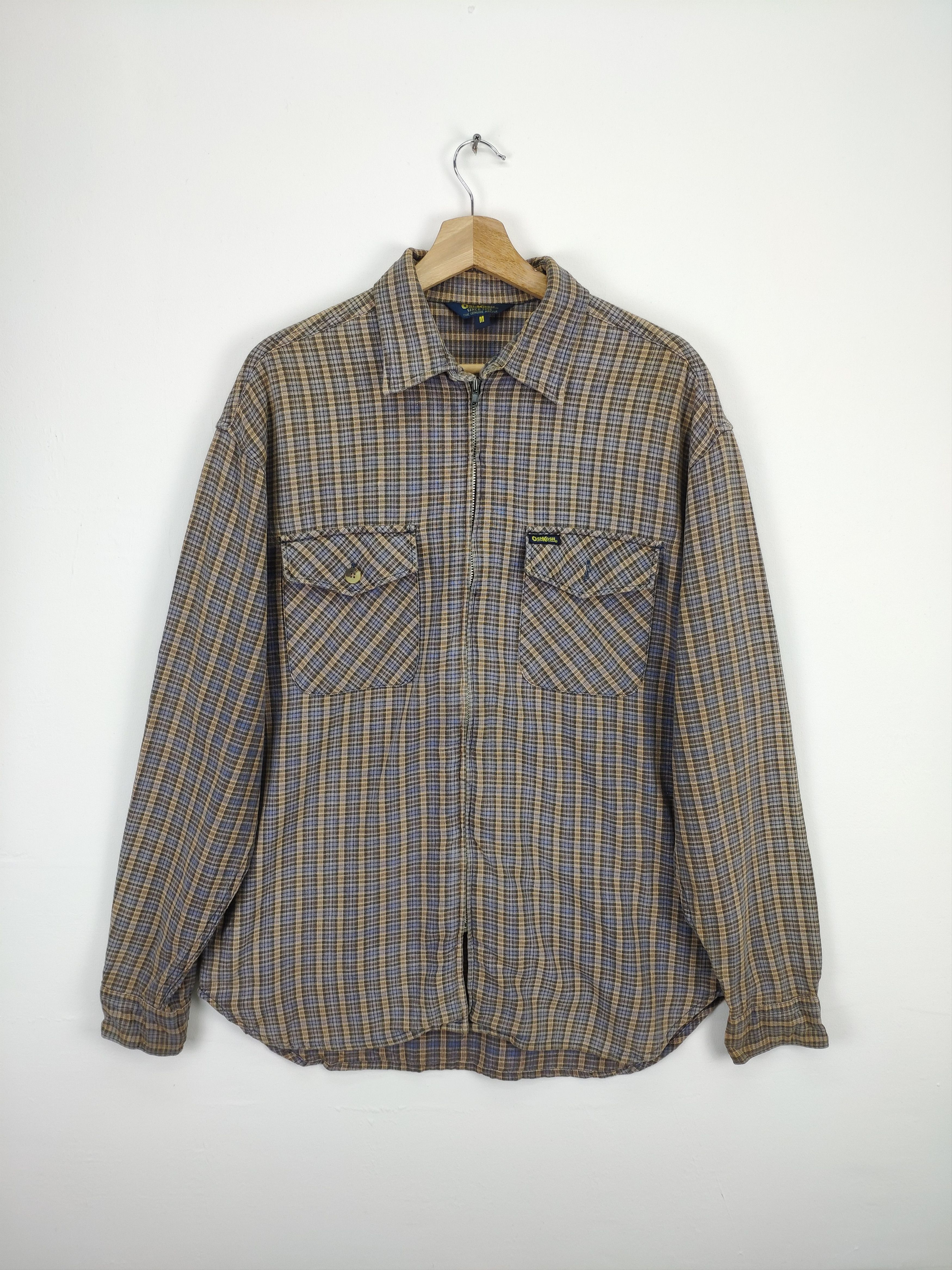 Flannel × Oshkosh × Vintage Vintage Oshkosh Flannel Shirt Kapital Style Size US M / EU 48-50 / 2 - 1 Thumbnail