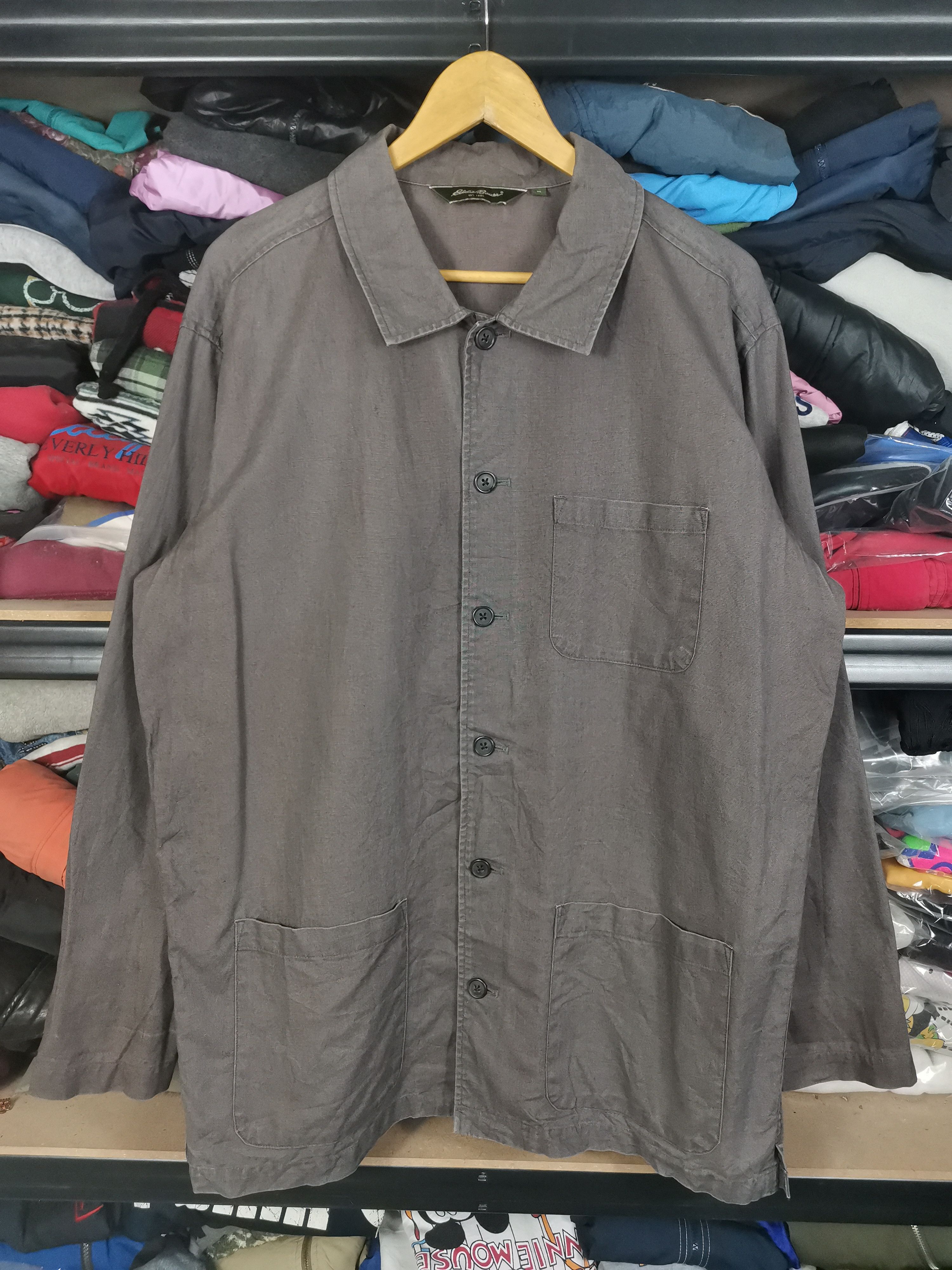 Japanese Brand Vintage Chore Jacket By Eddie Bauer Size US M / EU 48-50 / 2 - 1 Thumbnail
