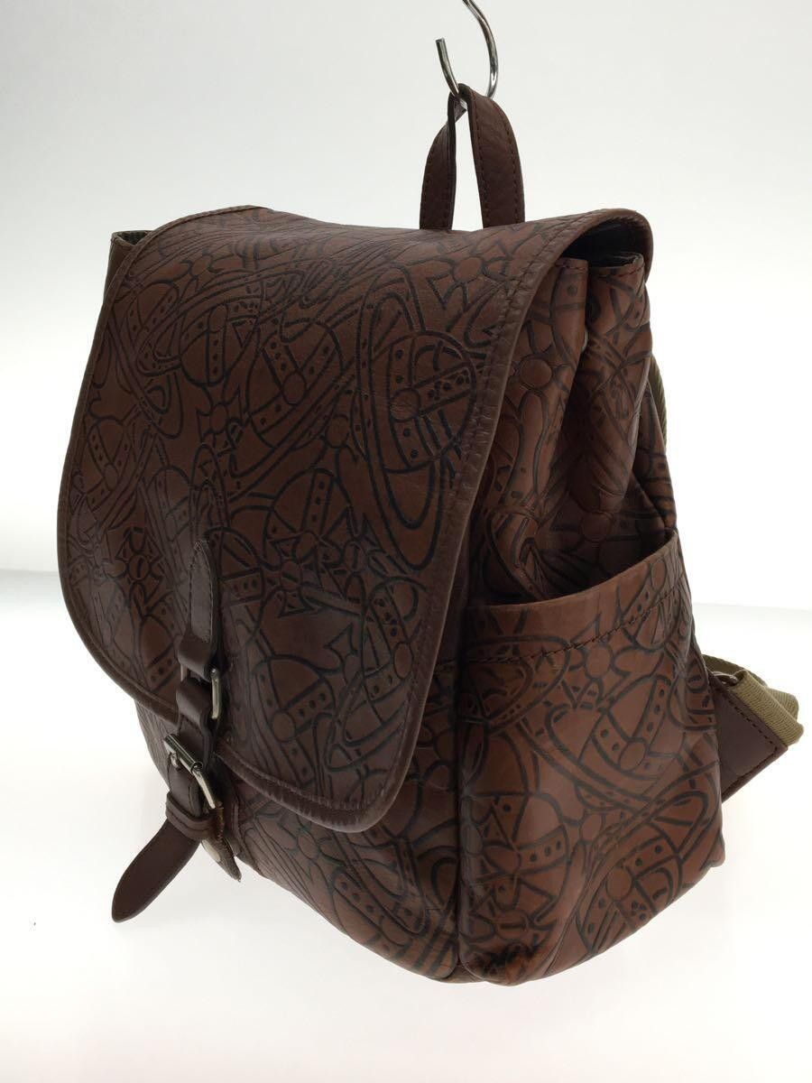 Vivienne Westwood Leather Orb Backpack Size ONE SIZE - 2 Thumbnail