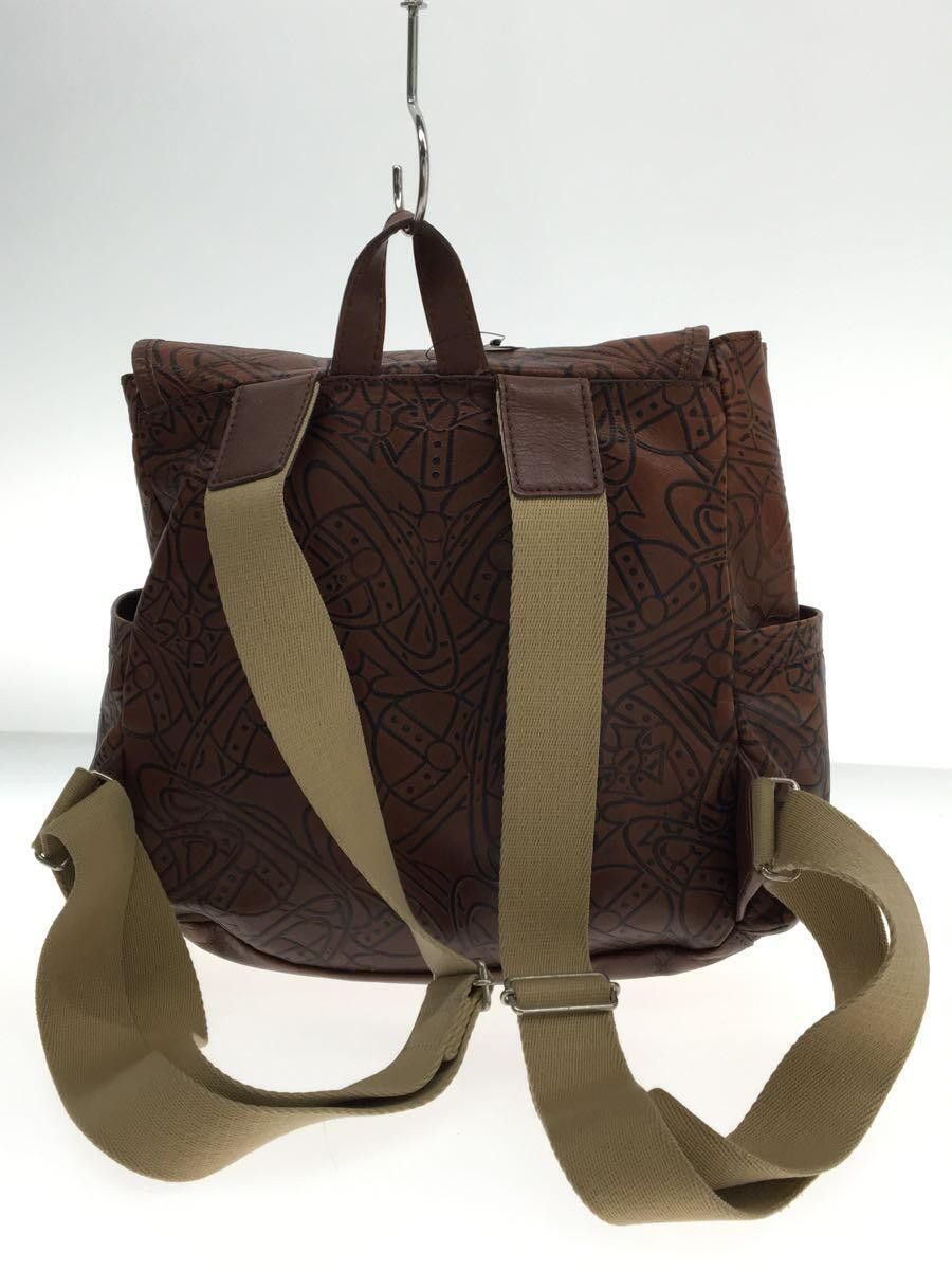 Vivienne Westwood Leather Orb Backpack Size ONE SIZE - 3 Thumbnail