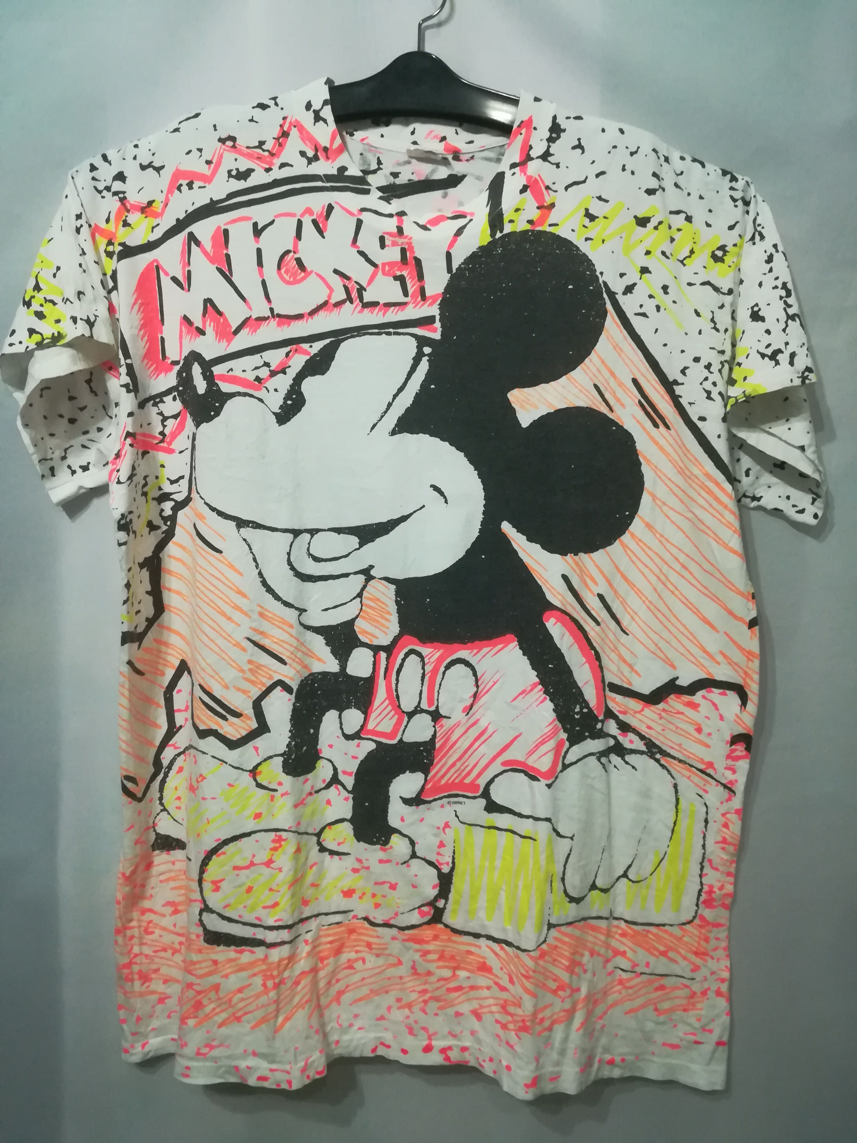 Disney Vintage Mickey Mouse Fullprint Tshirt One Size Fits Most Size US XXL / EU 58 / 5 - 1 Thumbnail