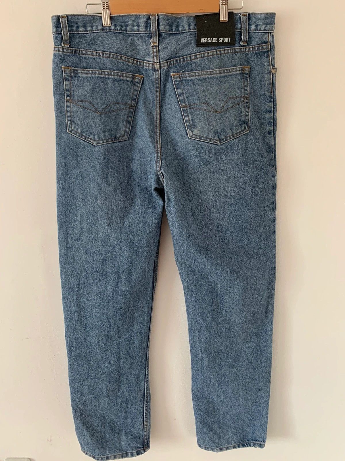 Versace 🔥🔥 Vintage Versace Blue Jeans Size US 35 - 2 Thumbnail