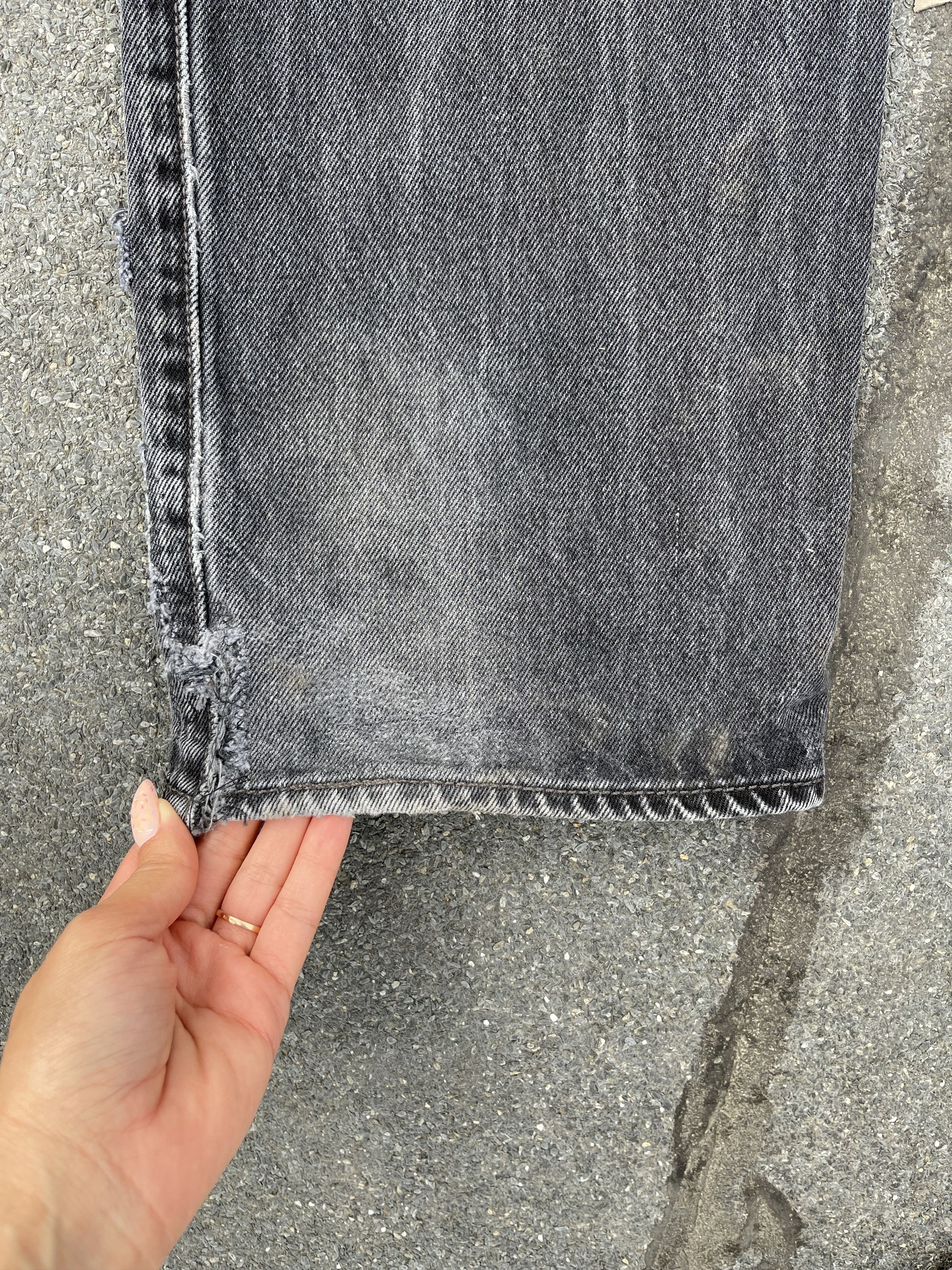 Levi's Levi's 501 Black Washed Faded Distressed Denim Size US 38 / EU 54 - 12 Thumbnail