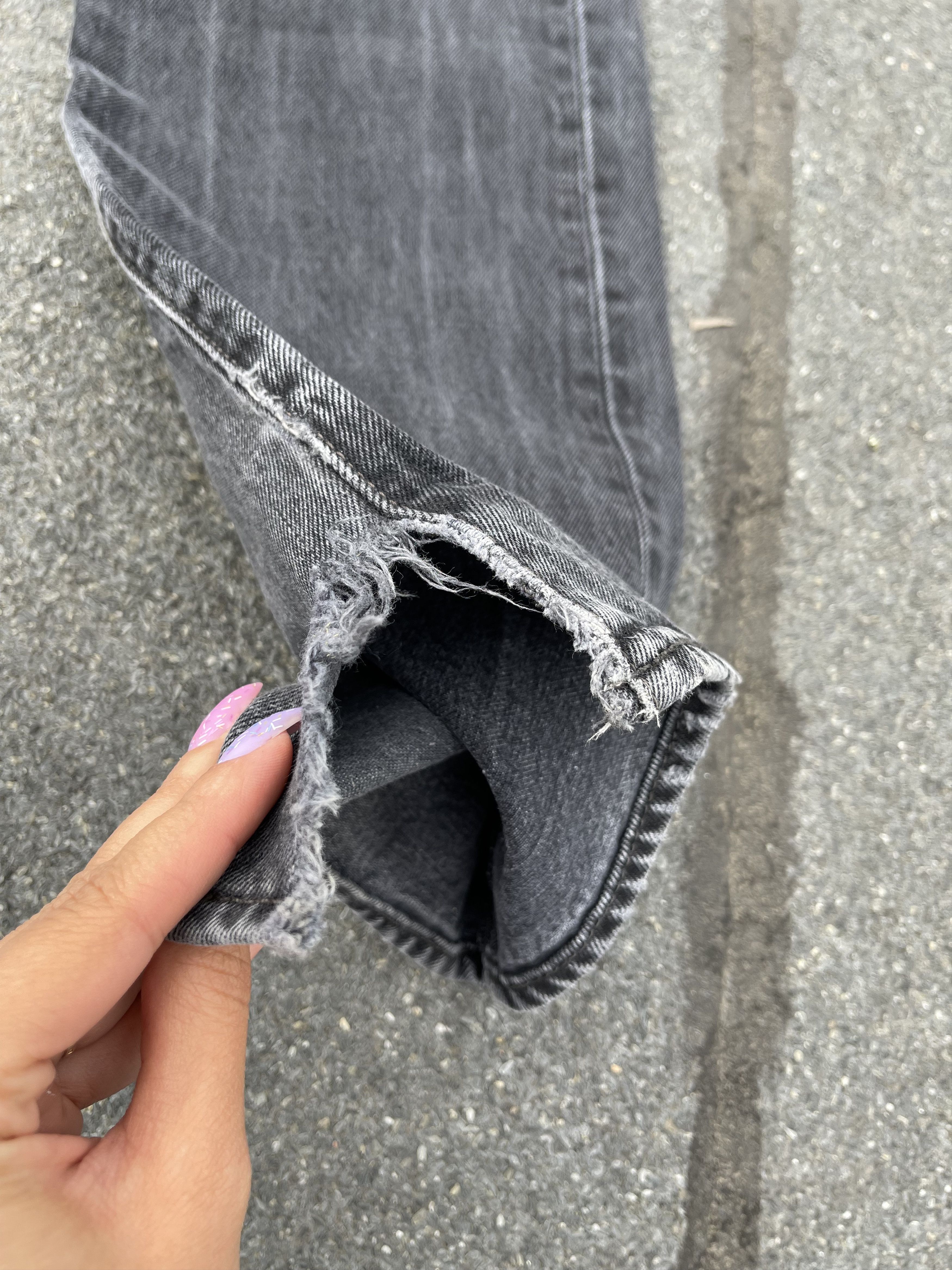 Levi's Levi's 501 Black Washed Faded Distressed Denim Size US 38 / EU 54 - 8 Thumbnail