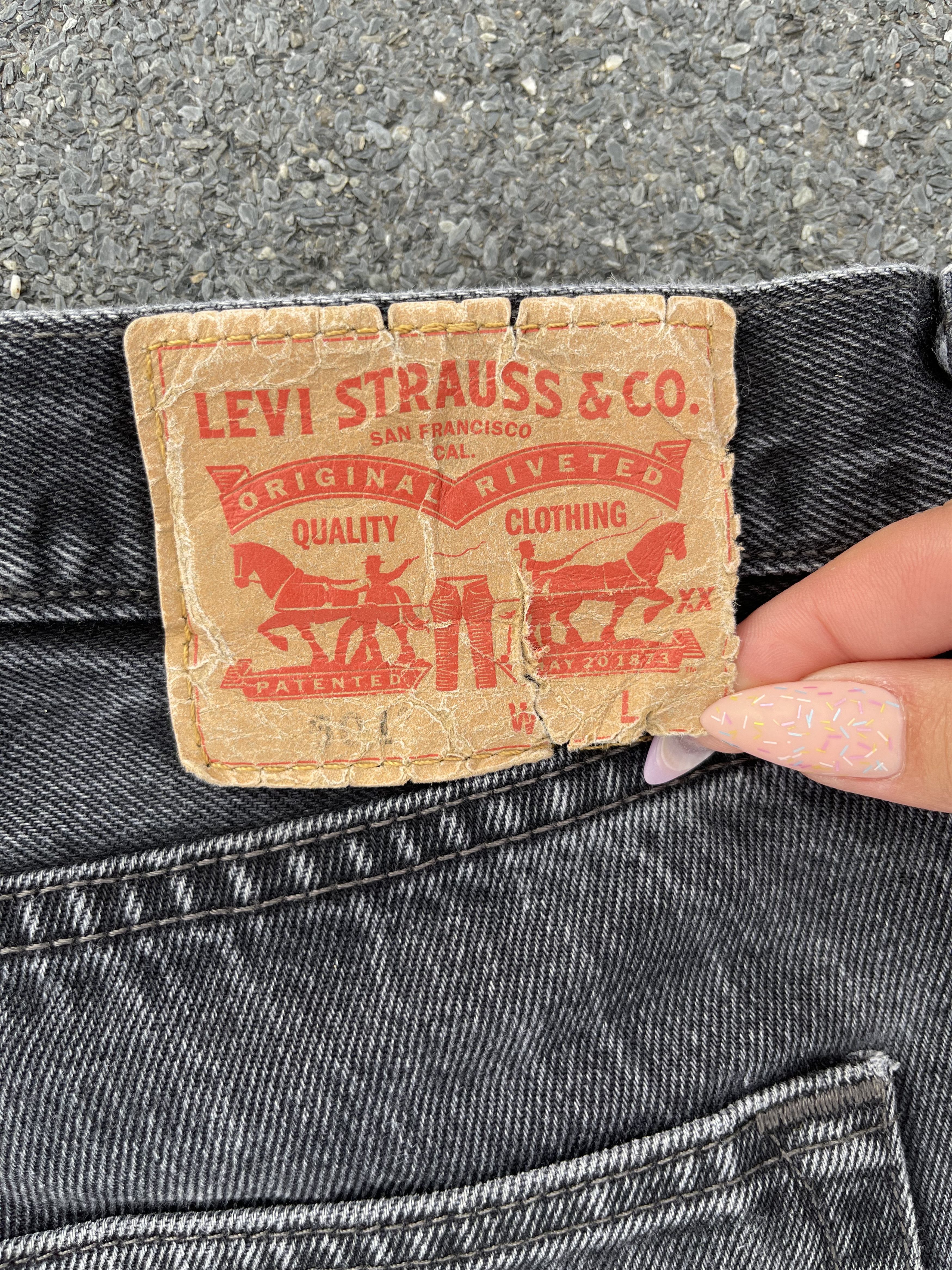Levi's Levi's 501 Black Washed Faded Distressed Denim Size US 38 / EU 54 - 13 Thumbnail
