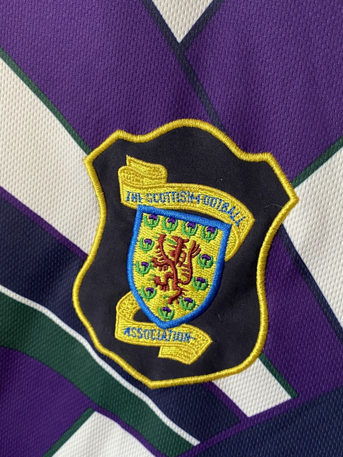 Vintage 1994 1996 Scotland National Team Away Soccer Jersey Size US XL / EU 56 / 4 - 2 Thumbnail