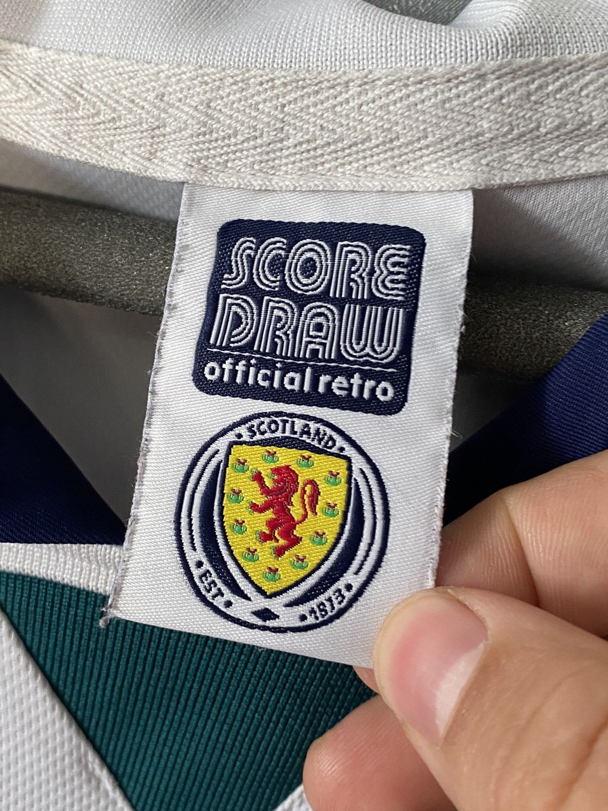 Vintage 1994 1996 Scotland National Team Away Soccer Jersey Size US XL / EU 56 / 4 - 3 Thumbnail