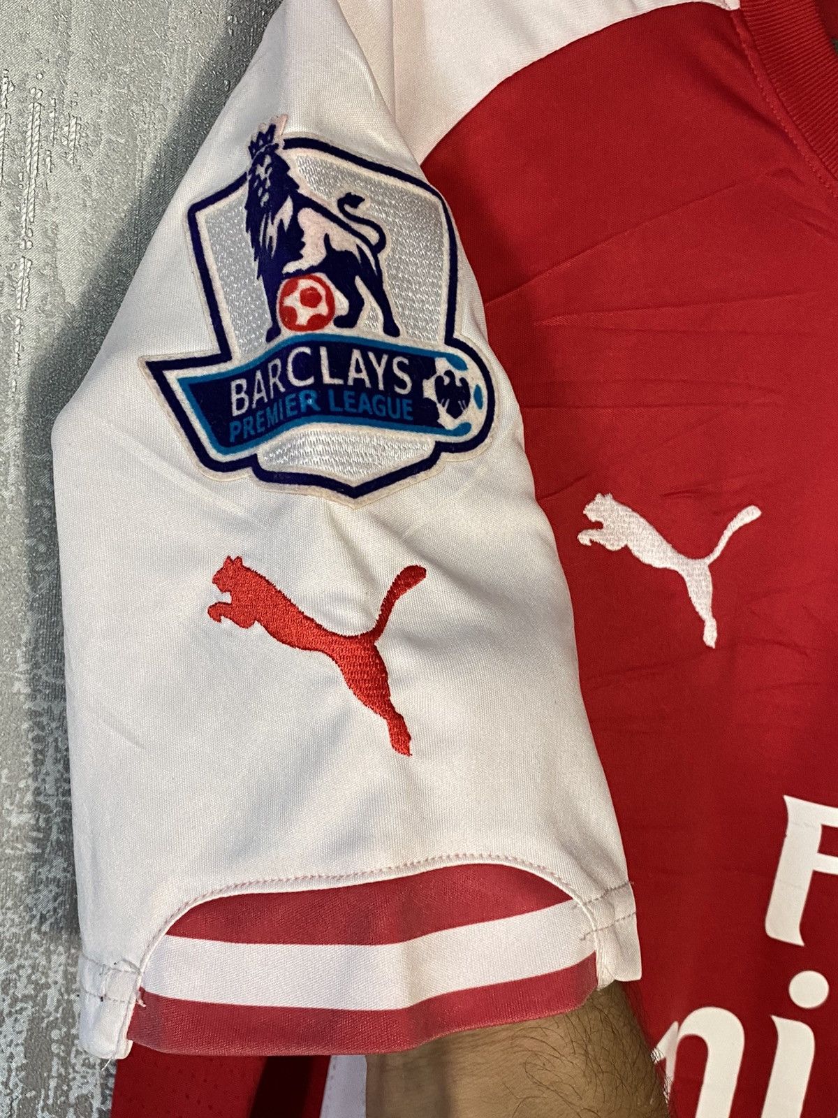ARSNL 2014 2015 Arsenal Puma Home Soccer Jersey Size US S / EU 44-46 / 1 - 6 Thumbnail