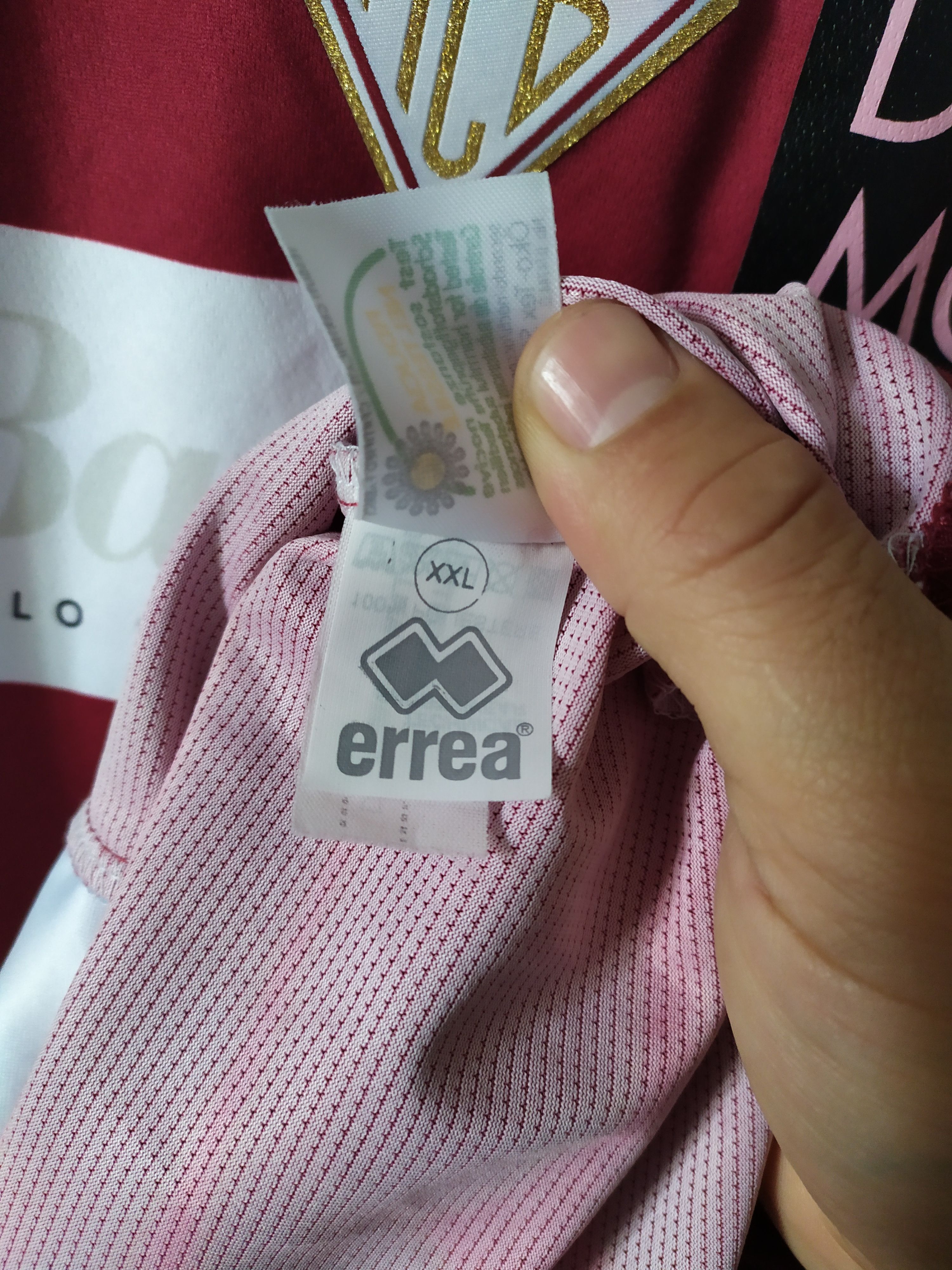 Vintage 2009-2010 MATCH WORN AC Bellinzona Ciarrocchi Errea Jersey Size US XXL / EU 58 / 5 - 5 Thumbnail