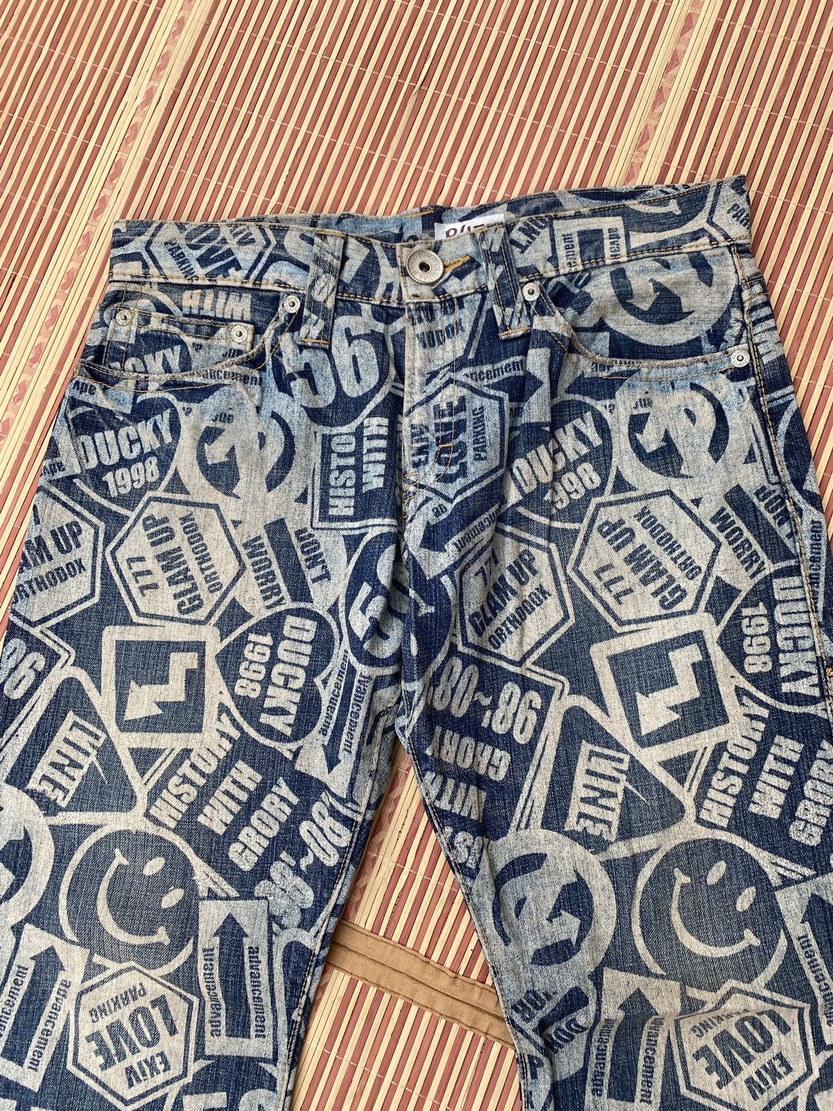 Japanese Brand Hysteric Glamour Inspired By Co&Lu Full Print Pant Size US 33 - 3 Thumbnail