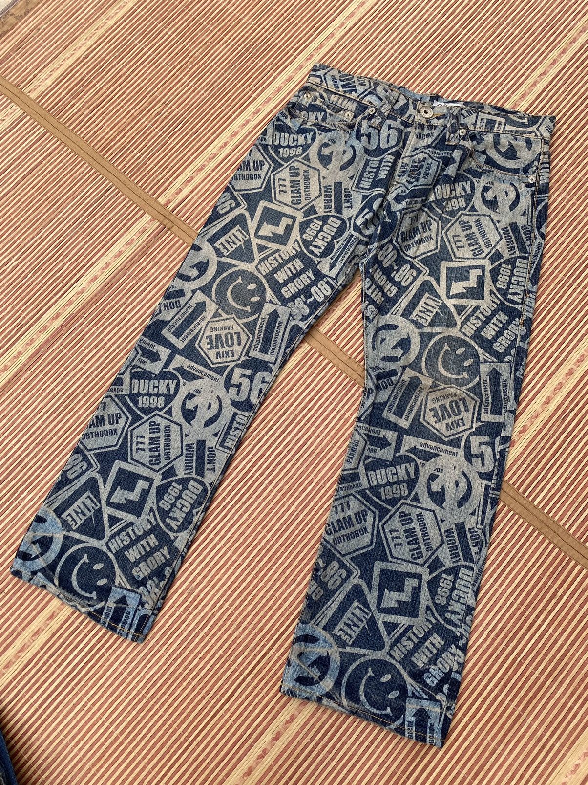 Japanese Brand Hysteric Glamour Inspired By Co&Lu Full Print Pant Size US 33 - 2 Thumbnail