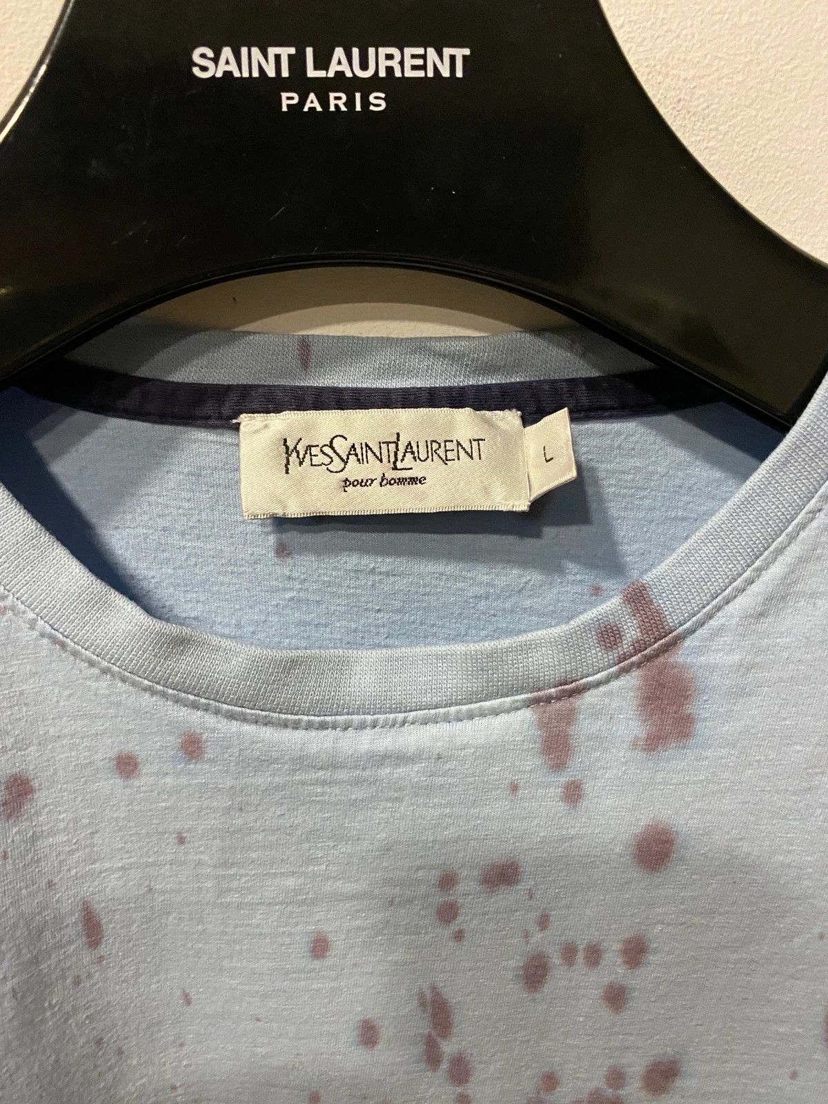 Yves Saint Laurent Flame YSL T-Shirt Tie Dye Size US M / EU 48-50 / 2 - 4 Thumbnail