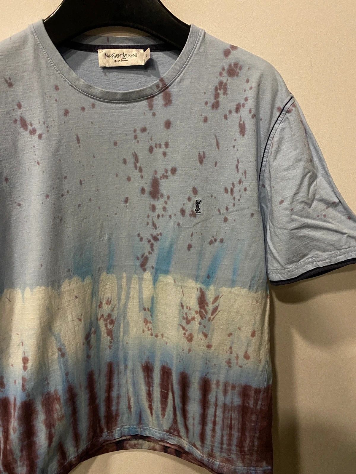 Yves Saint Laurent Flame YSL T-Shirt Tie Dye Size US M / EU 48-50 / 2 - 15 Thumbnail
