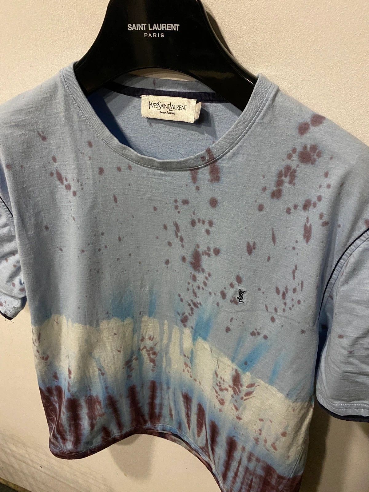Yves Saint Laurent Flame YSL T-Shirt Tie Dye Size US M / EU 48-50 / 2 - 13 Thumbnail
