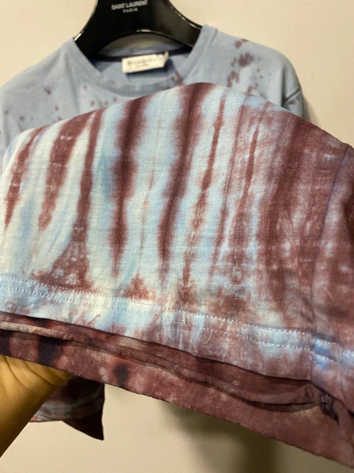 Yves Saint Laurent Flame YSL T-Shirt Tie Dye Size US M / EU 48-50 / 2 - 7 Thumbnail