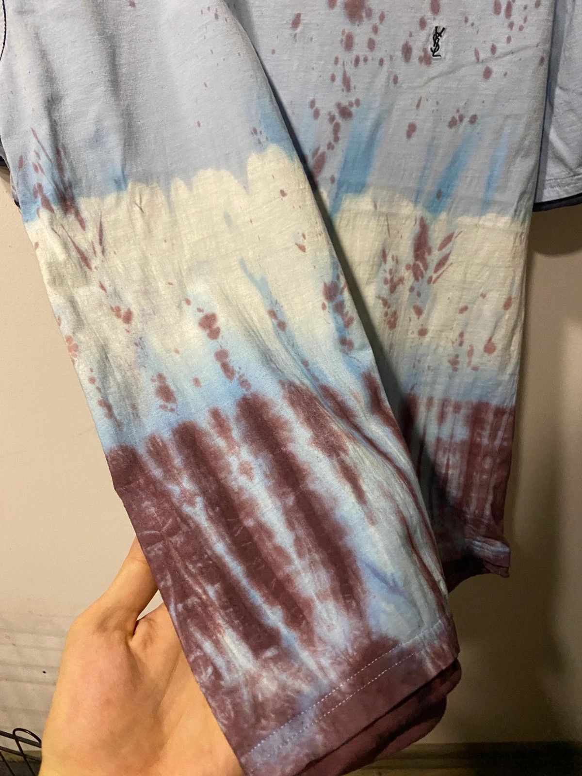 Yves Saint Laurent Flame YSL T-Shirt Tie Dye Size US M / EU 48-50 / 2 - 16 Thumbnail
