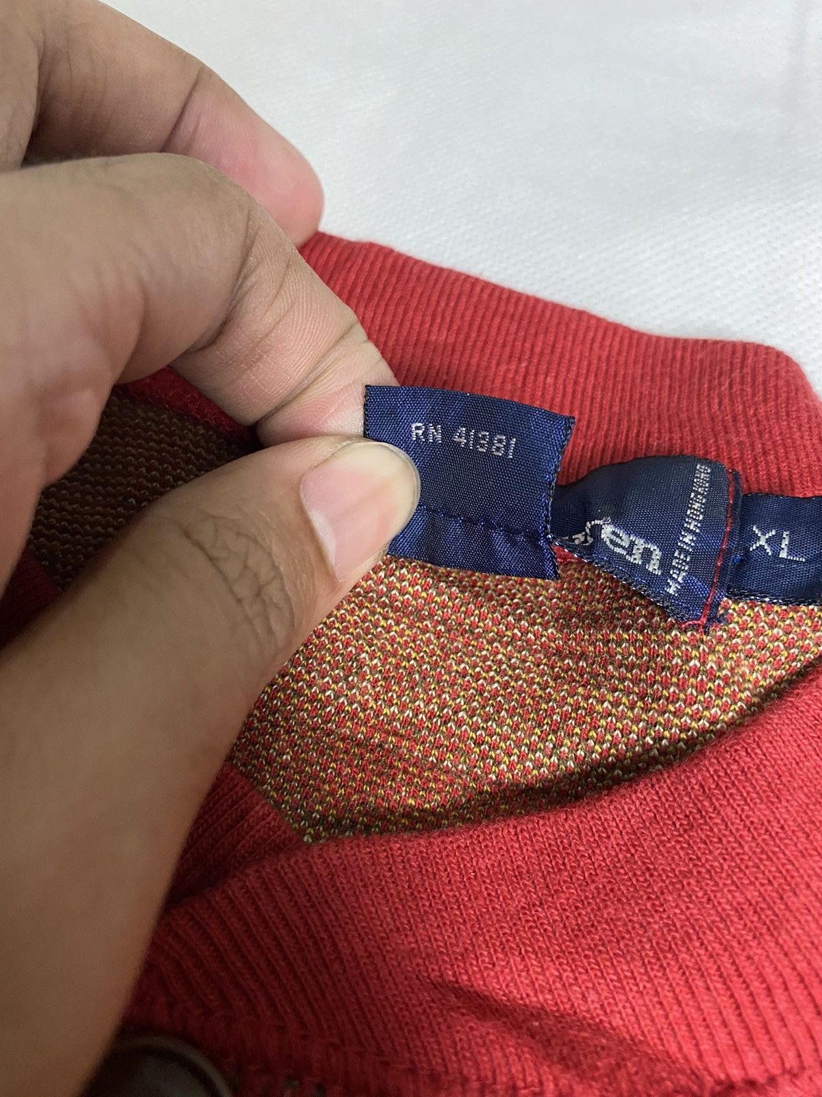 Polo Ralph Lauren × Vintage Vintage Polo Ralph Lauren Checkered Sweatshirt Size US XL / EU 56 / 4 - 9 Thumbnail