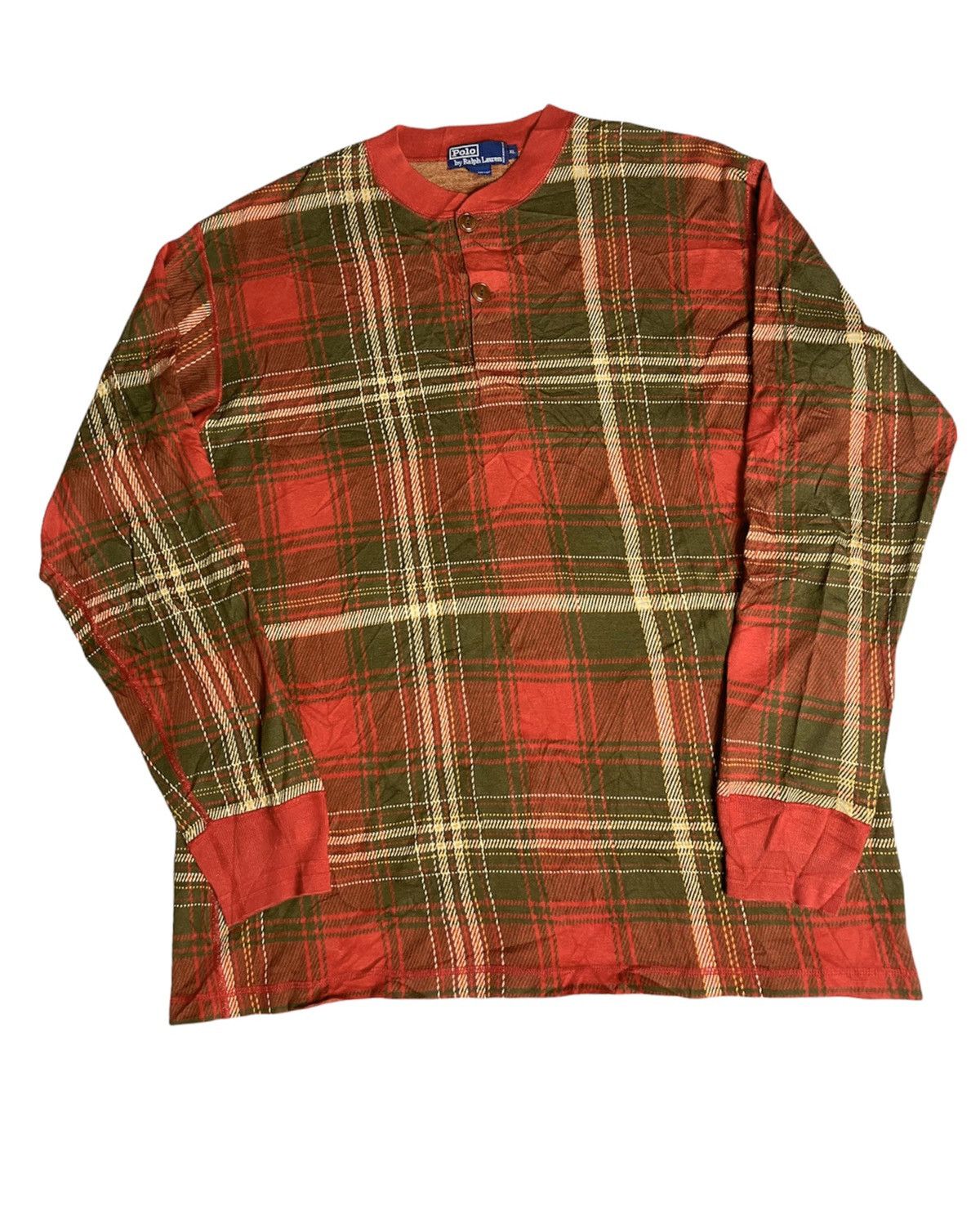 Polo Ralph Lauren × Vintage Vintage Polo Ralph Lauren Checkered Sweatshirt Size US XL / EU 56 / 4 - 1 Thumbnail