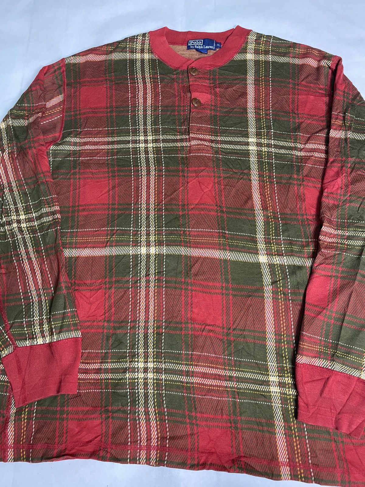 Polo Ralph Lauren × Vintage Vintage Polo Ralph Lauren Checkered Sweatshirt Size US XL / EU 56 / 4 - 5 Thumbnail