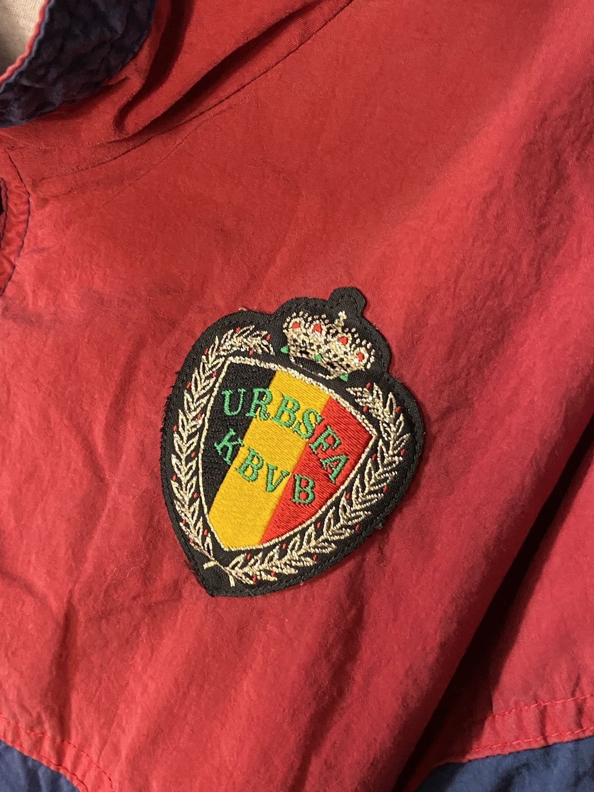 Diadora × Vintage 90s Vintage diadora Belgium National Team Soccer Jacket Size US L / EU 52-54 / 3 - 5 Thumbnail