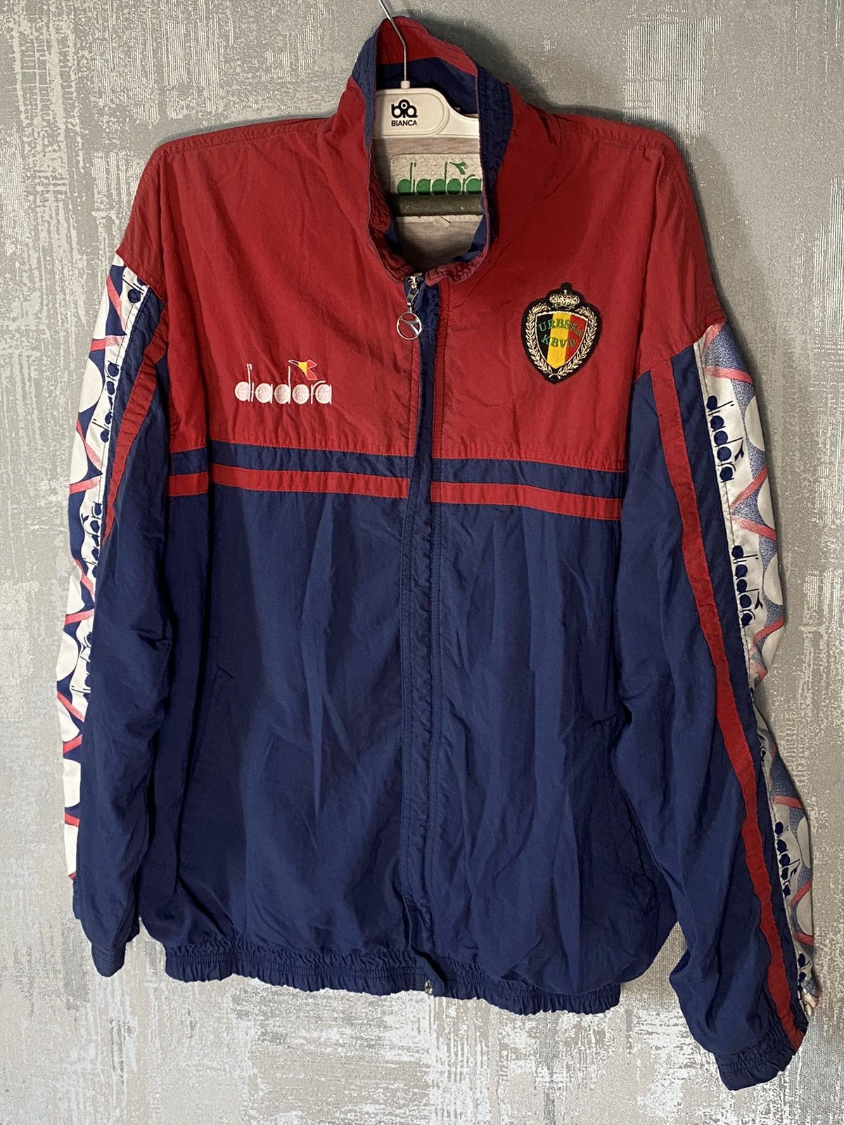 90s Vintage diadora Belgium National Team Soccer Jacket