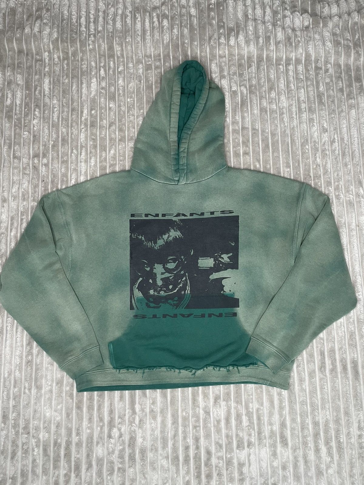 image of Enfants Riches Deprimes Girl Gun Hoodie in Green, Men's (Size Small)