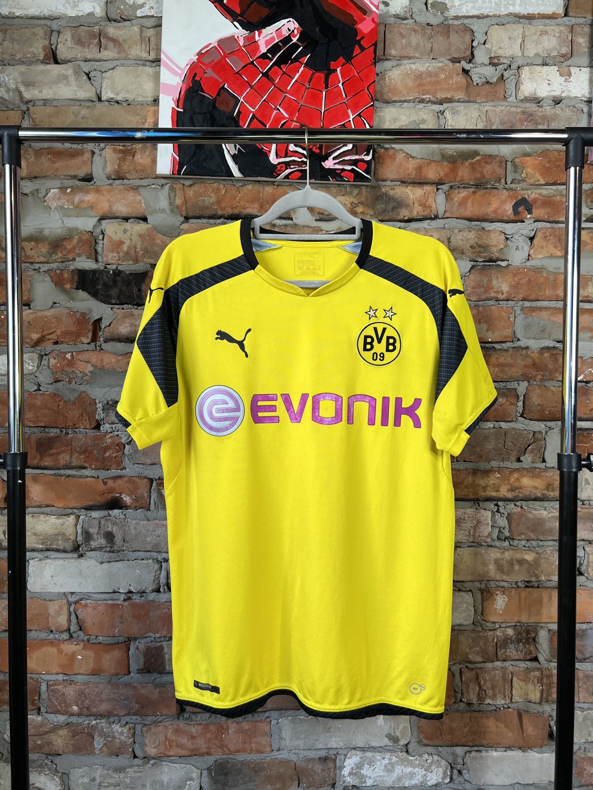 Puma Puma Borussia Dortmund 2016 2017 Soccer Jersey Size US L / EU 52-54 / 3 - 1 Thumbnail