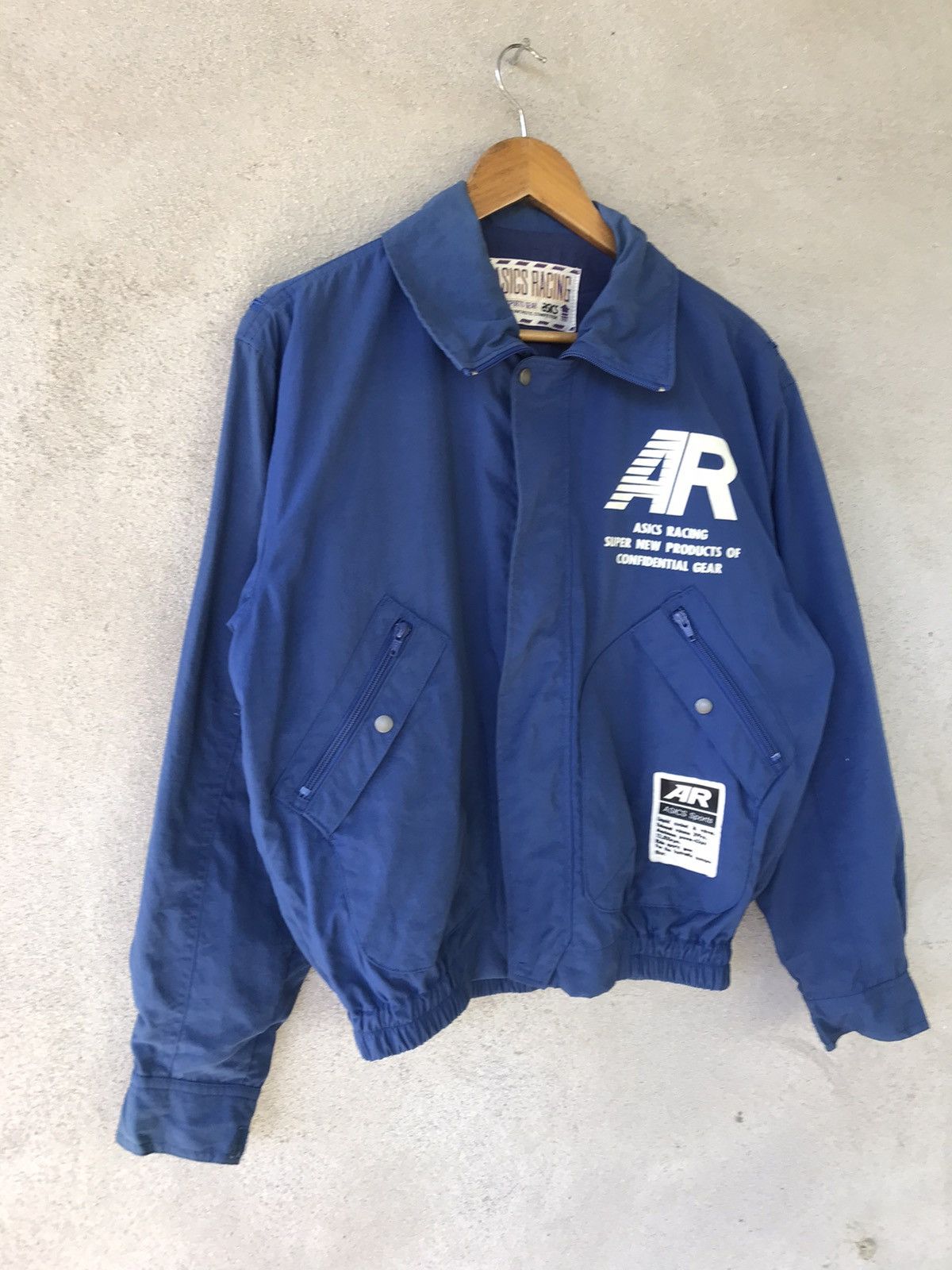 RARE ASICS RACING RIDE SPORT GEAR JACKET