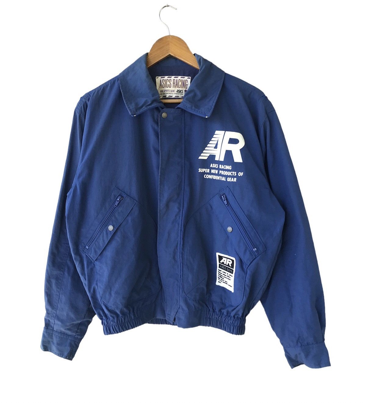 RARE ASICS RACING RIDE SPORT GEAR JACKET