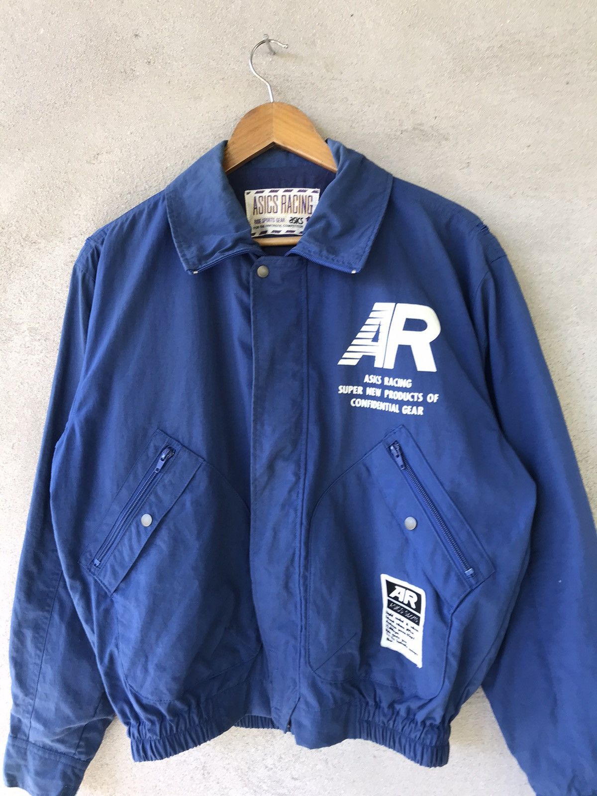 RARE ASICS RACING RIDE SPORT GEAR JACKET