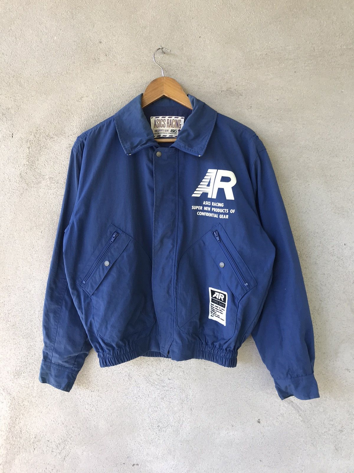 RARE ASICS RACING RIDE SPORT GEAR JACKET