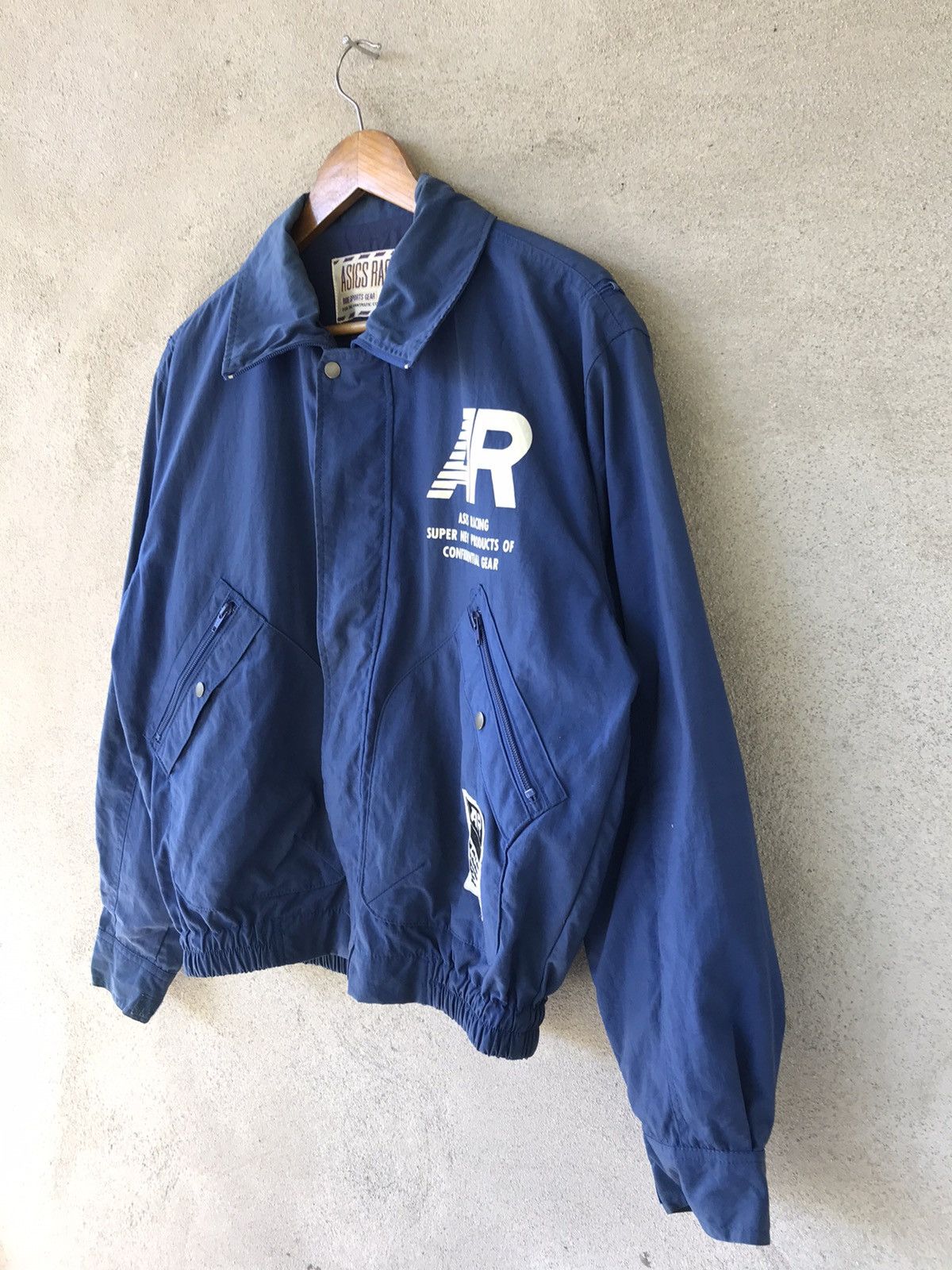 RARE ASICS RACING RIDE SPORT GEAR JACKET