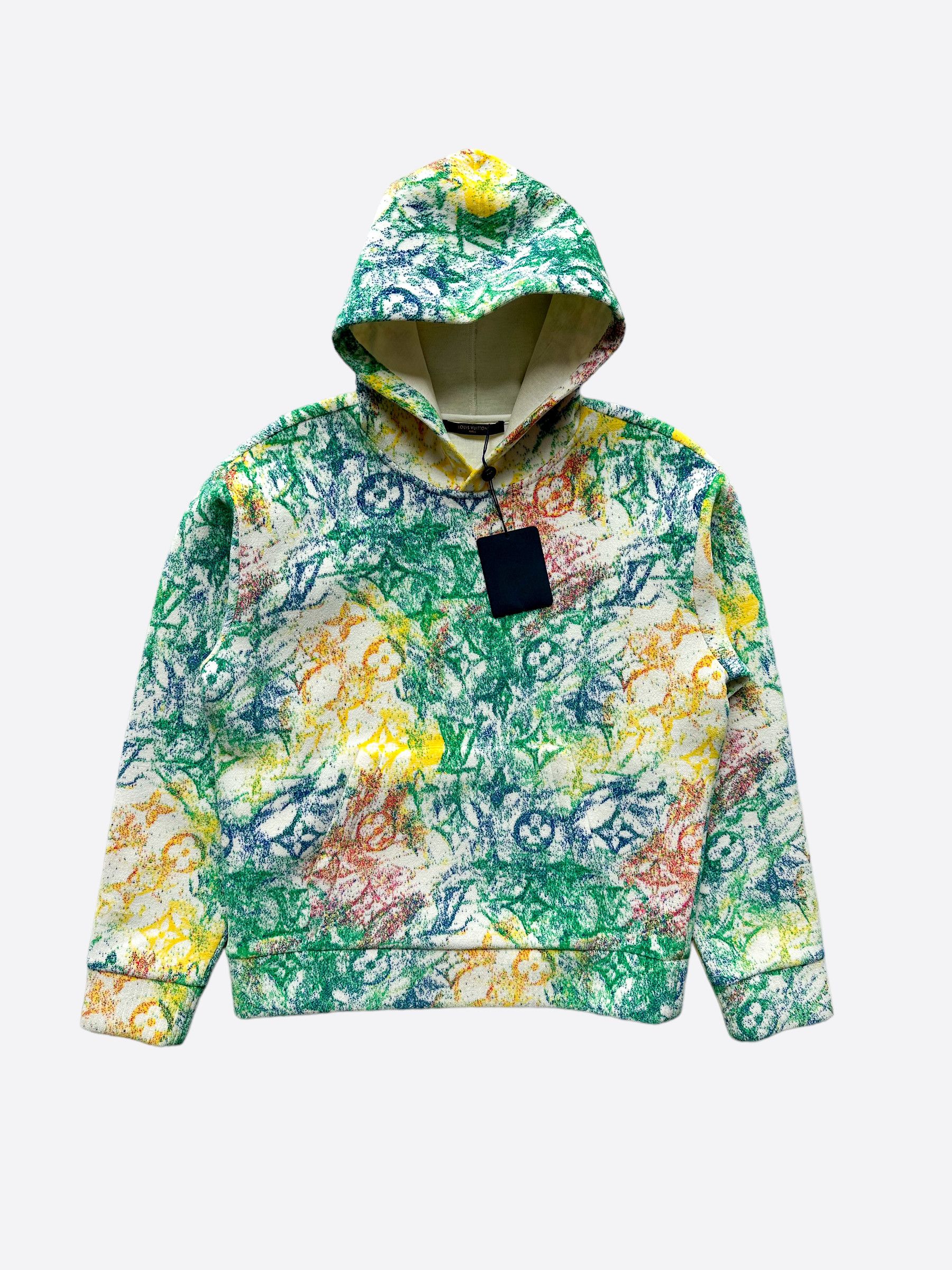 image of Louis Vuitton Multicolor Pastel Monogram Hoodie, Men's (Size Small)